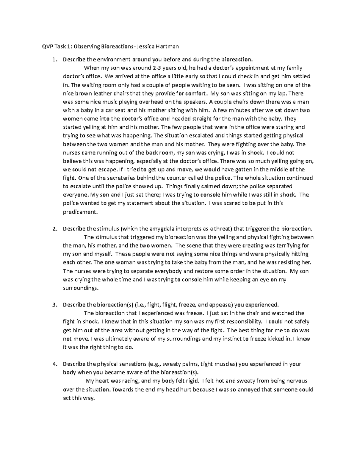 C820 task 1 - Passed - QVP Task 1: Observing Bioreactions- Jessica ...