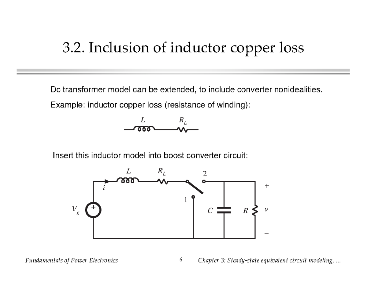 3p2 Inclusion of inductor copper loss 3. Inclusion of inductor copper