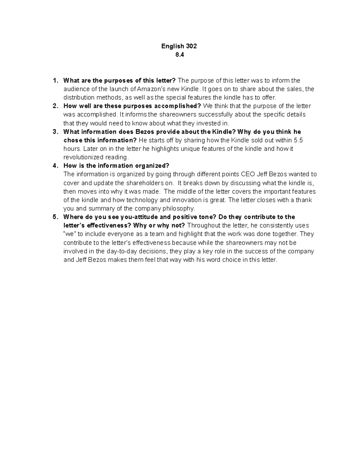 English 302 8 short answer questions English 302 8. What are the