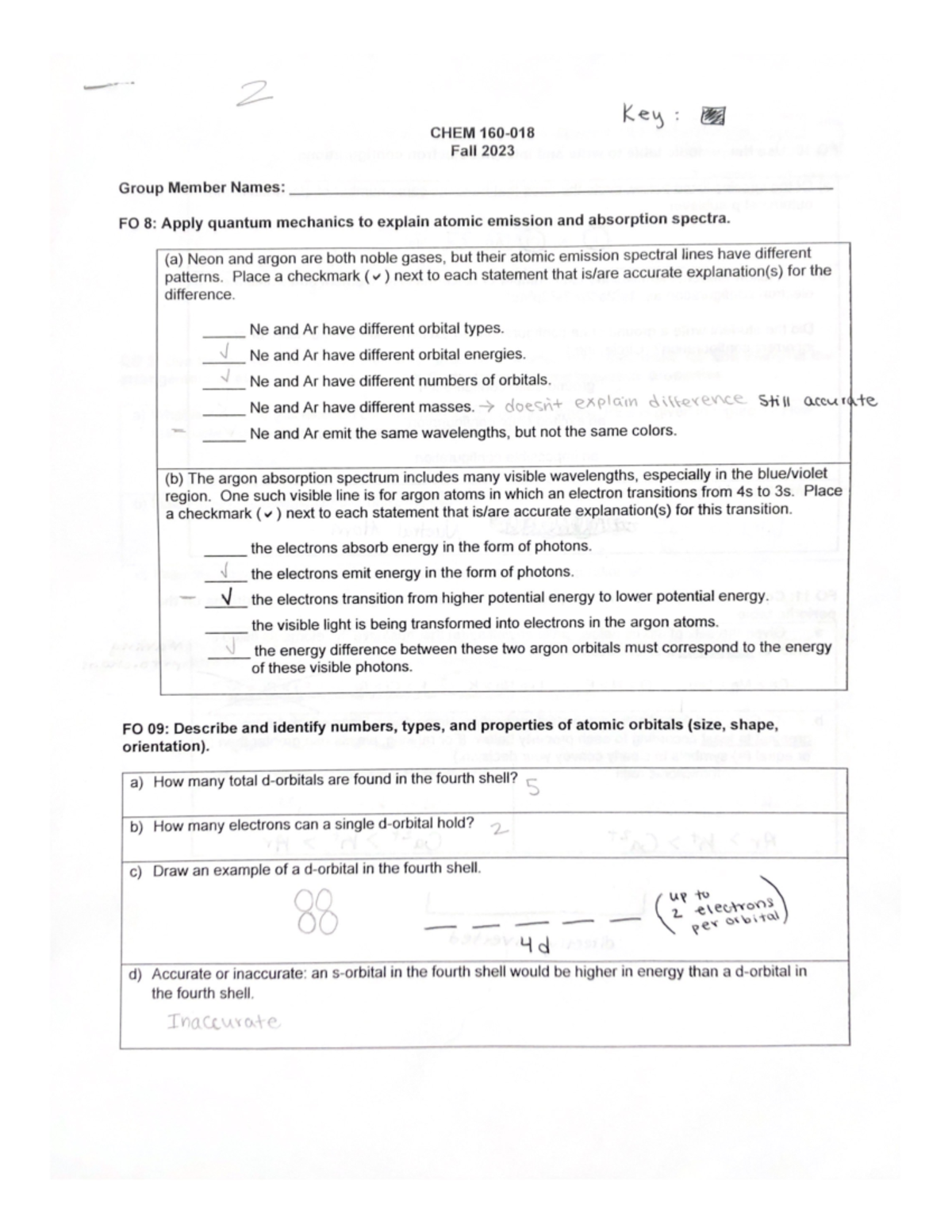 CHEM 160-018 - Practice Quiz 2 for CHEM 101 / CHEM 160 - CHEM101 - Studocu