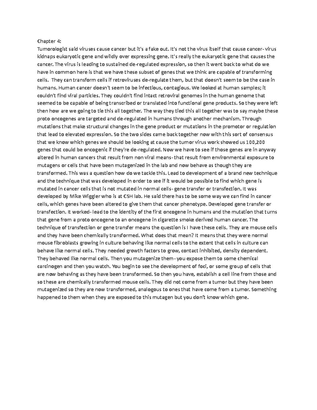Cancer Bio Exam Study Guide Review all Units Chapter 4