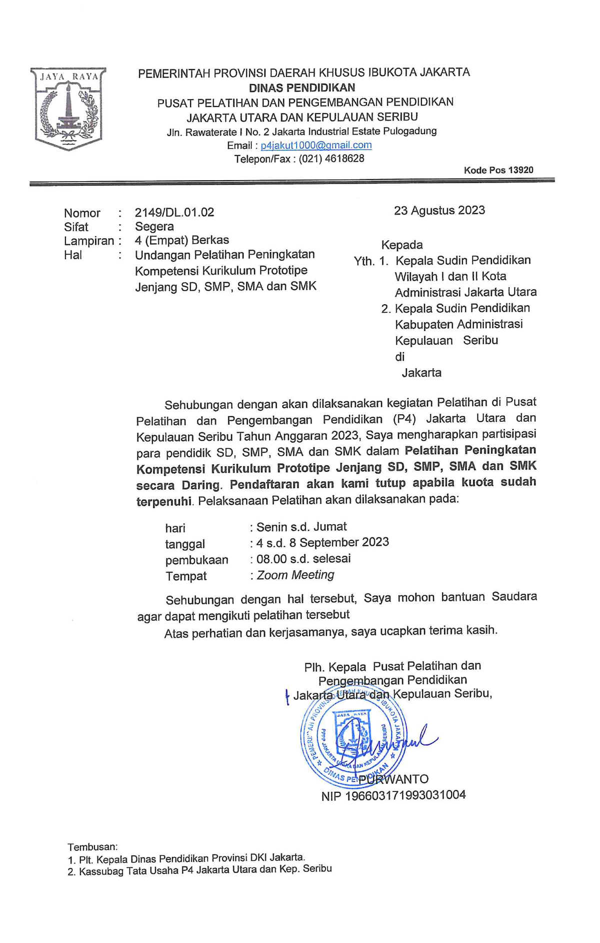 (JU II)2023 Undangan Pelatihan Kurikulum Prototipe - Manajemen SDM ...