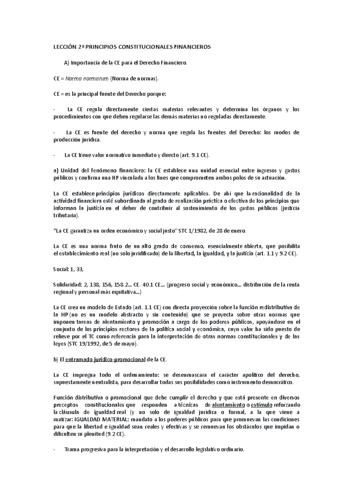 Lección 2ª Principios Constitucionales Financieros - Derecho Tributario ...