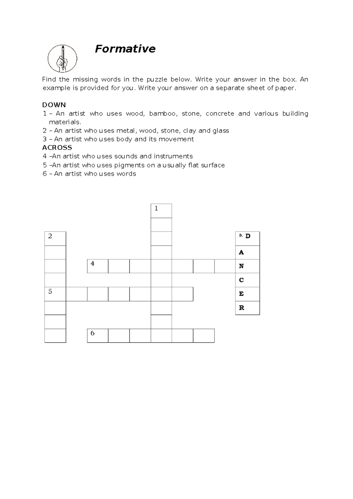 Module 13 14 Formative - none - Formative Find the missing words in the ...