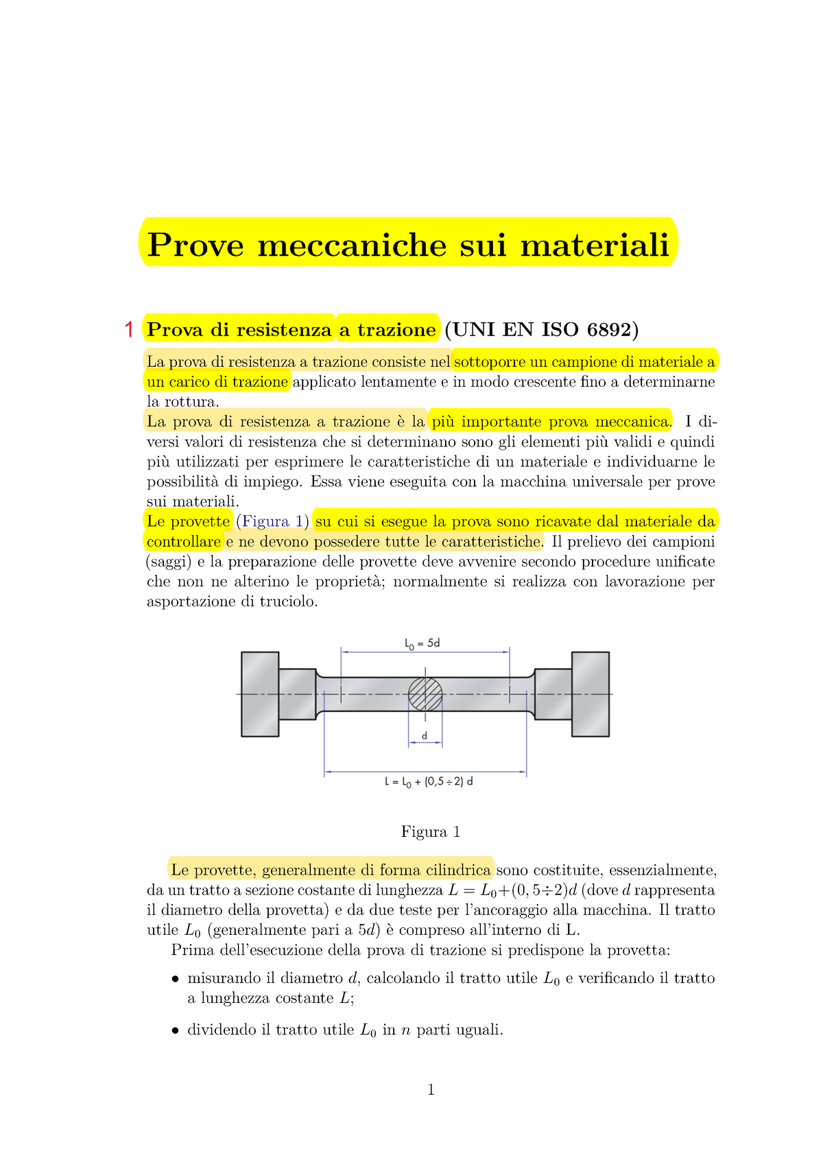 Prove Sui Materiali Prove Meccaniche Sui Materiali Prova Di