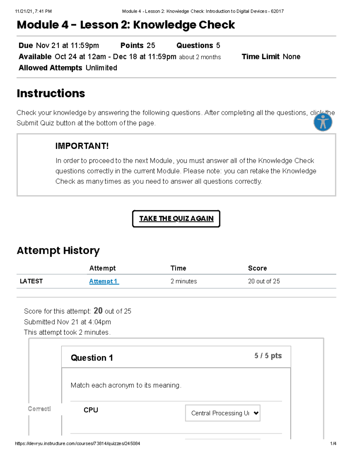 Module 4 - Lesson 2 Knowledge Check Introduction To Digital Devices ...