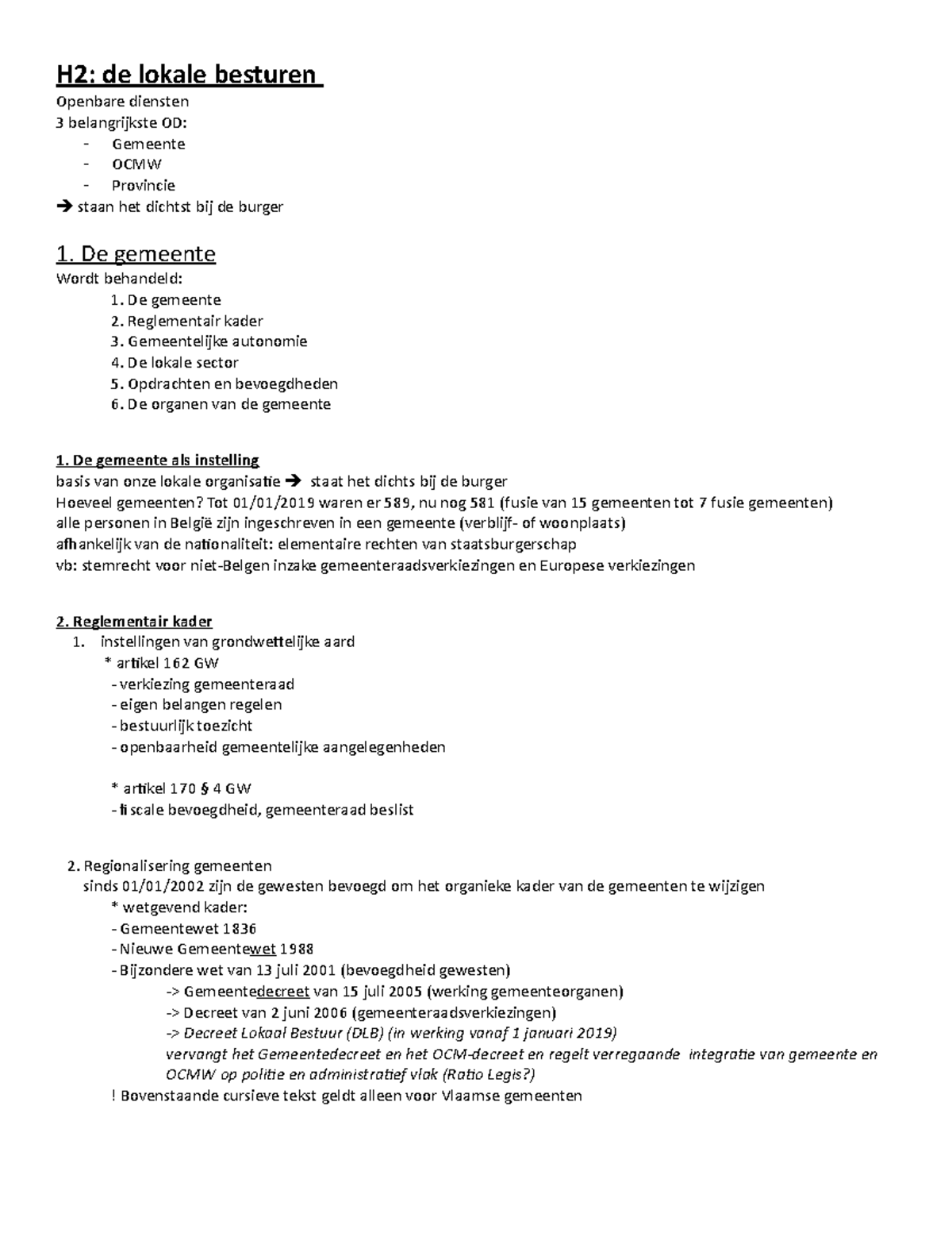 Samenvatting Deel 2 Hoofstuk 2 - Administratief Recht - Studocu