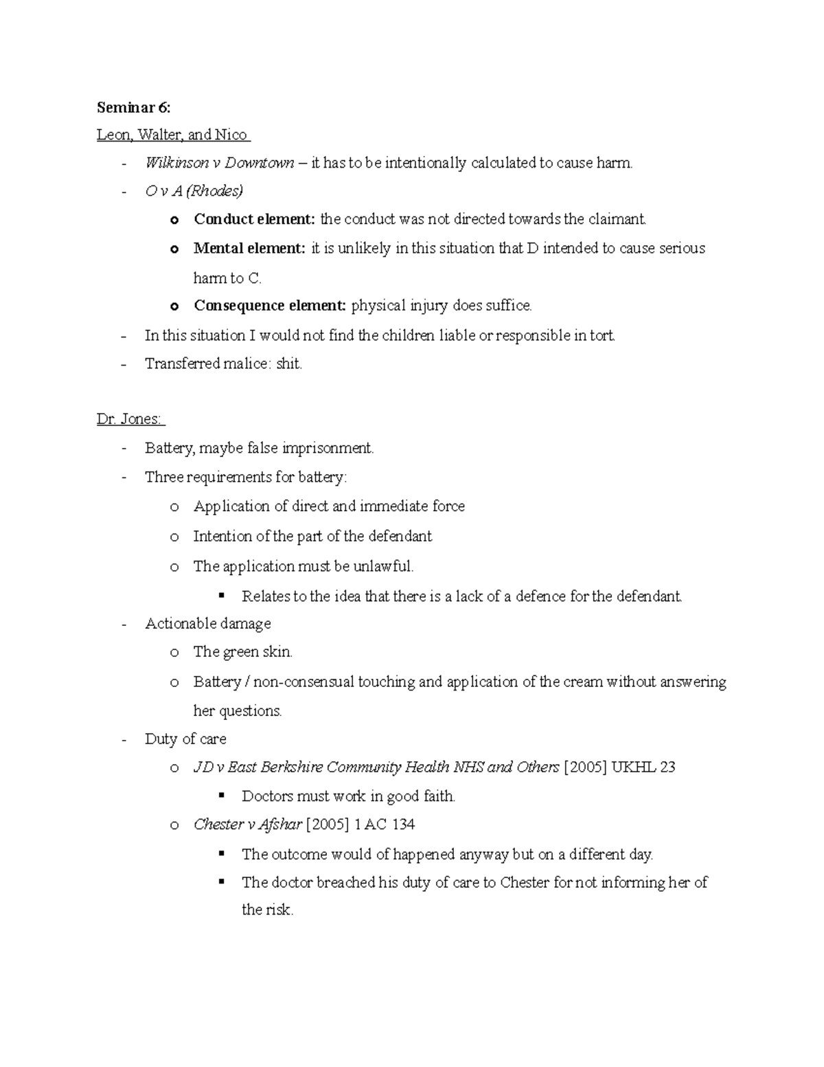 Seminar 6 Work Seminar 6 Leon, Walter, and Nico Wilkinson v