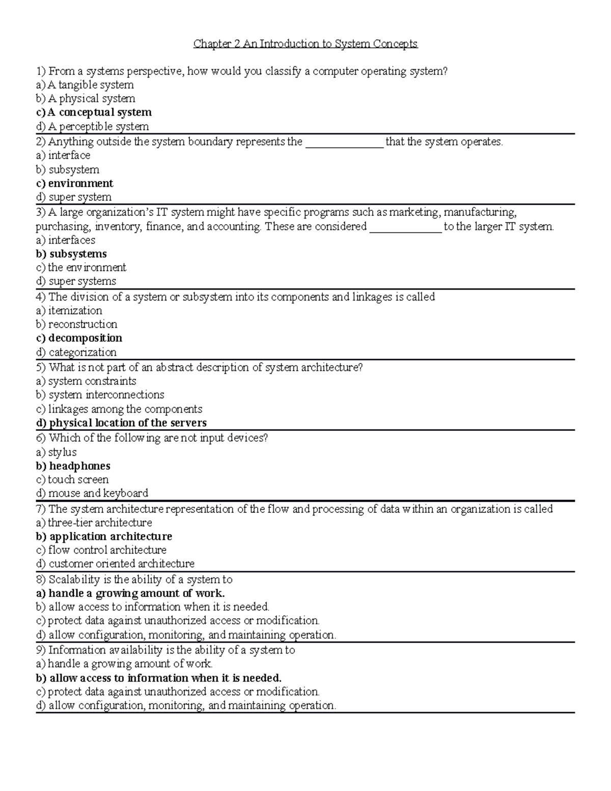 Ch02 Test Bank With Answers - Itec1000 - Yorku - Studocu