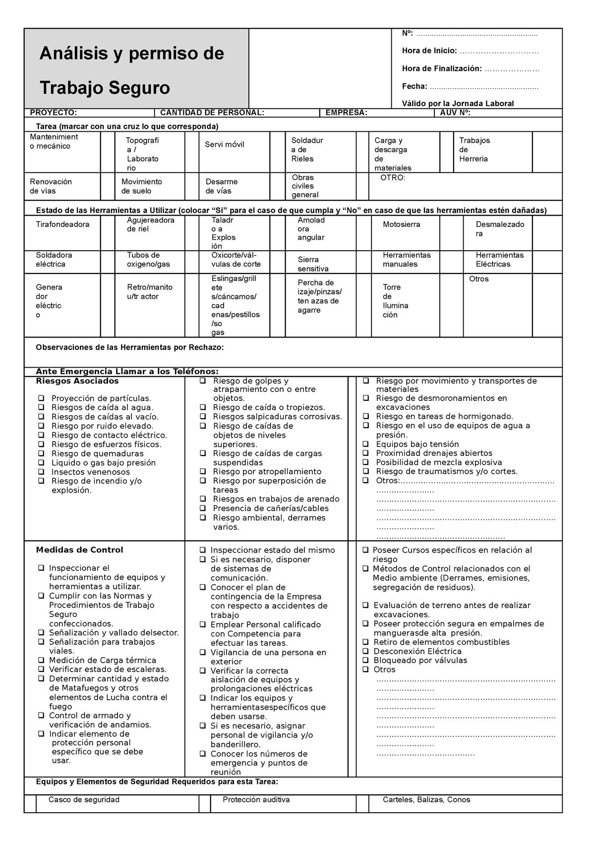 An Lisis Y Permiso De Trabajo Seguro An Lisis Y Permiso De Trabajo Seguro N Studocu