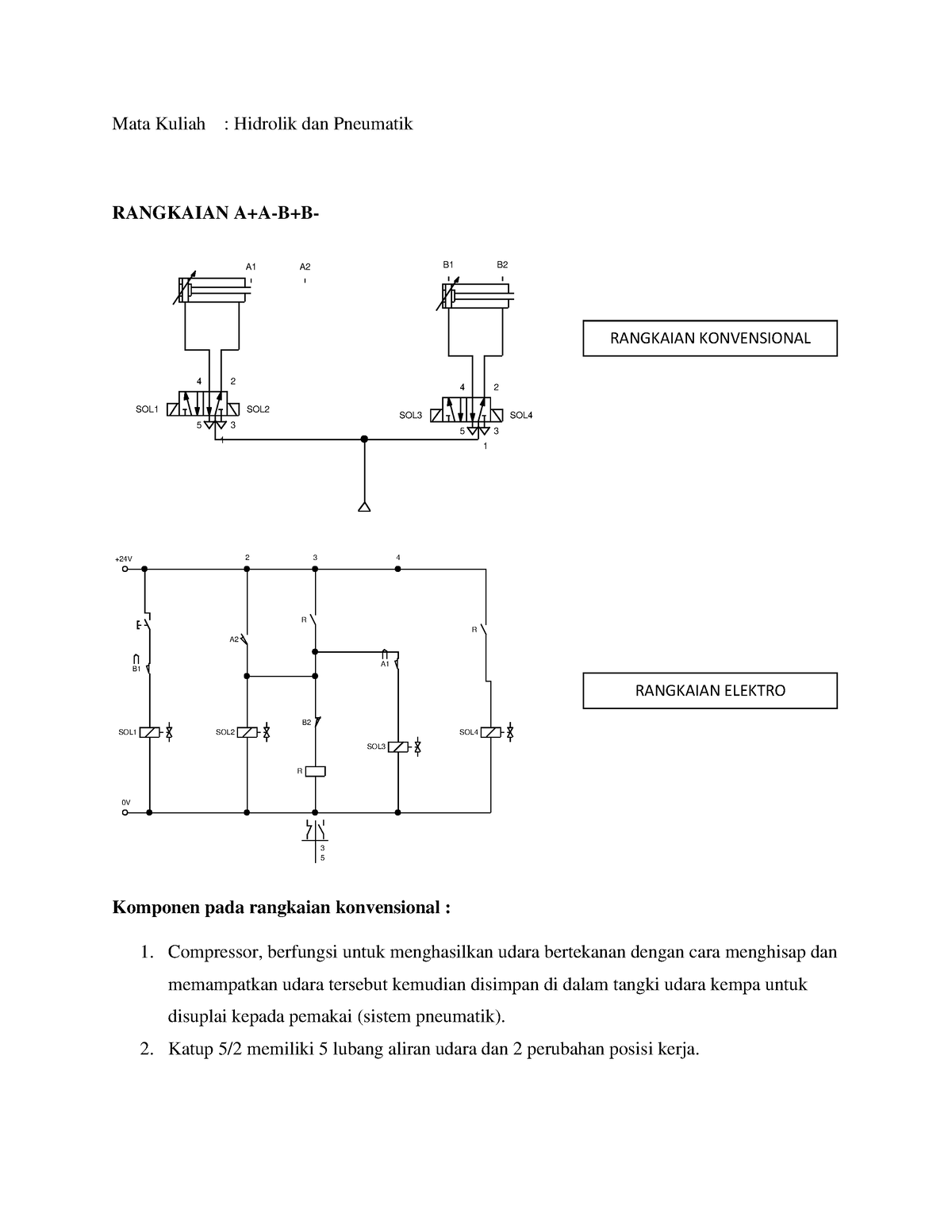 Rangkaian A+A-B+B- Dan Rangkaian A+B+A-B - Mata Kuliah : Hidrolik Dan ...