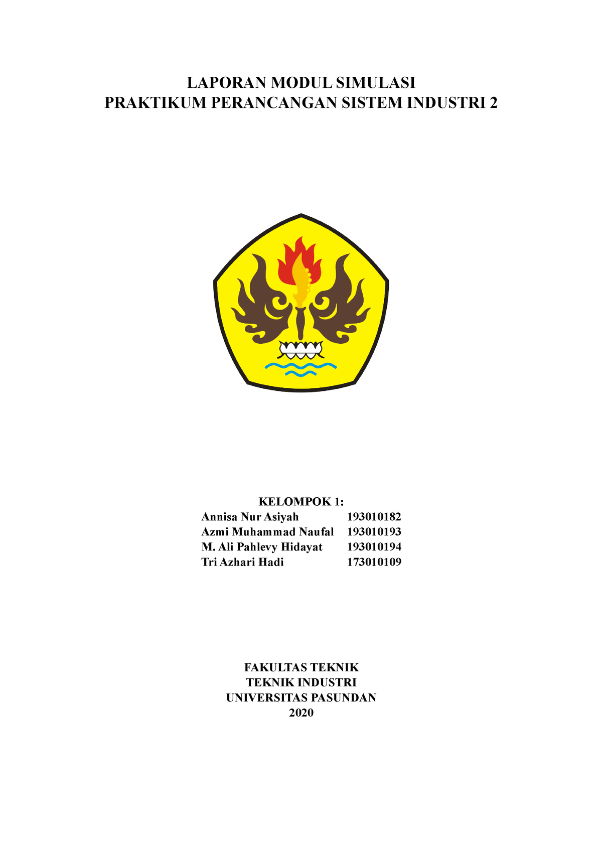 Laporan Praktikum Perancangan Sistem Industri Modul Simulasi - LAPORAN ...