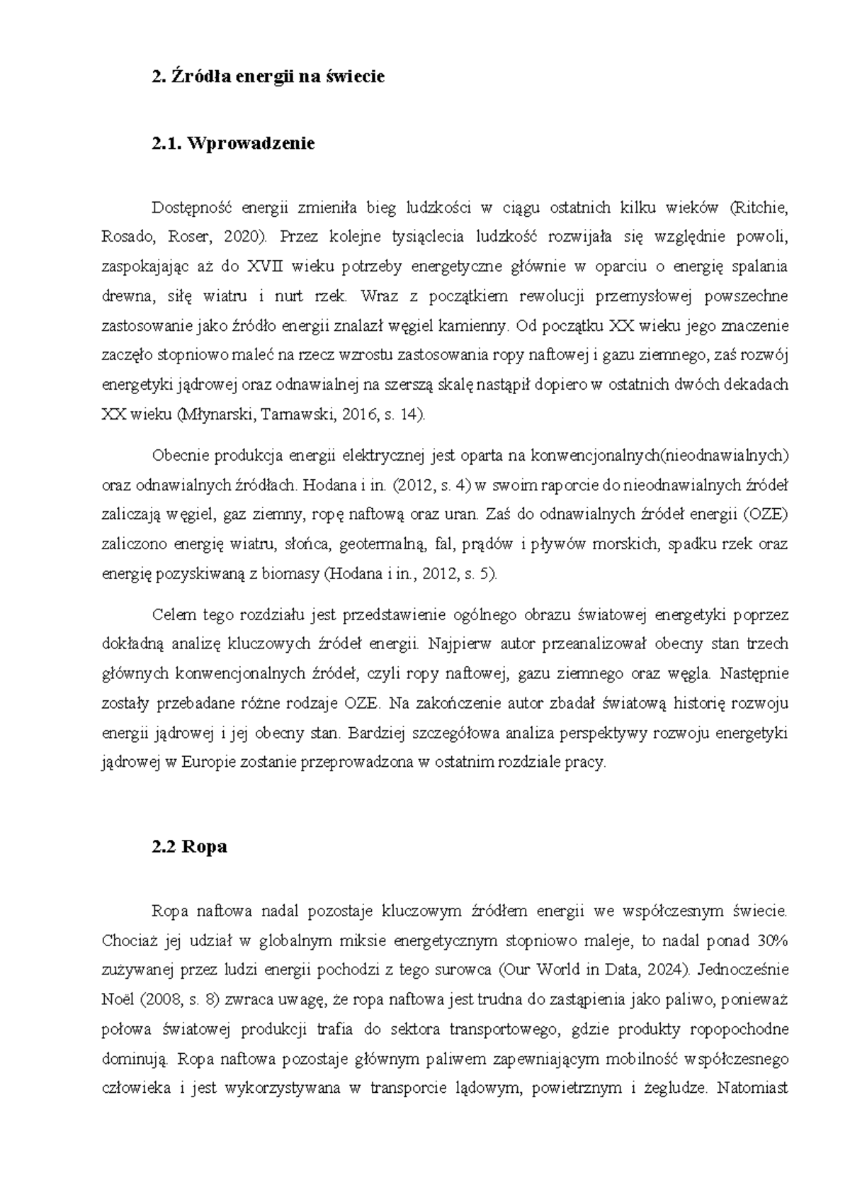 Źródła energii - Wykład - 2. Źródła energii na świecie 2. Wprowadzenie