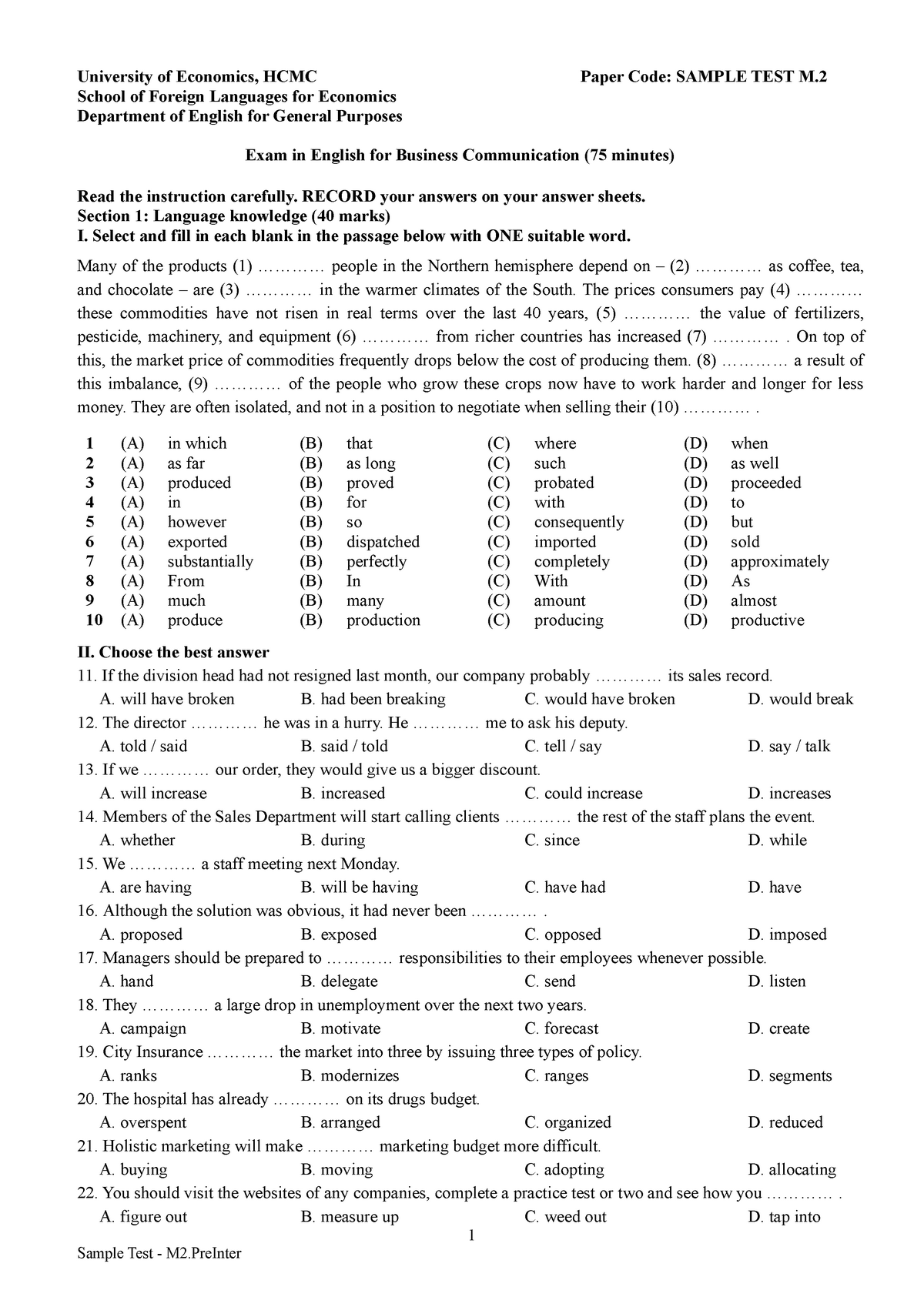 sample-test-and-key-m2-pre-inter-university-of-economics-hcmc-paper-code-sample-test-m