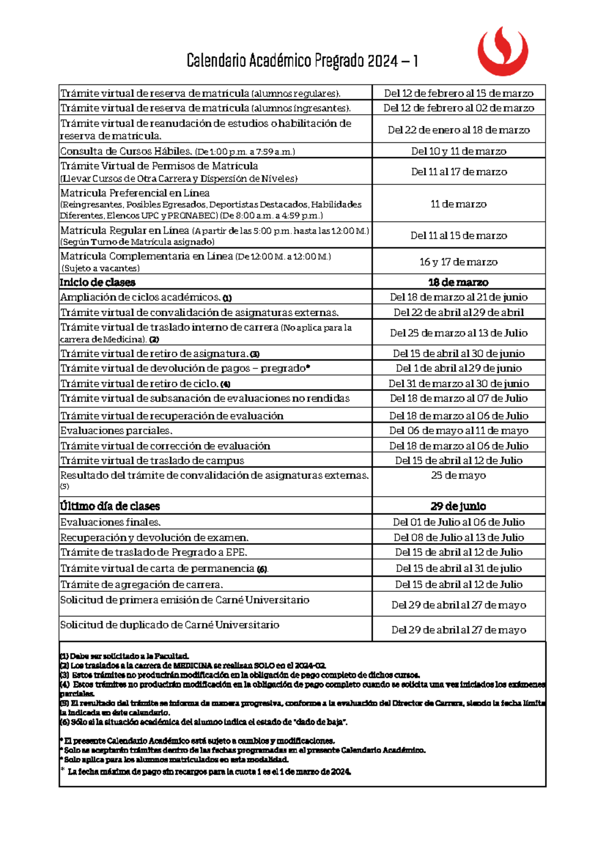 Calendario academico rosario 2024 3