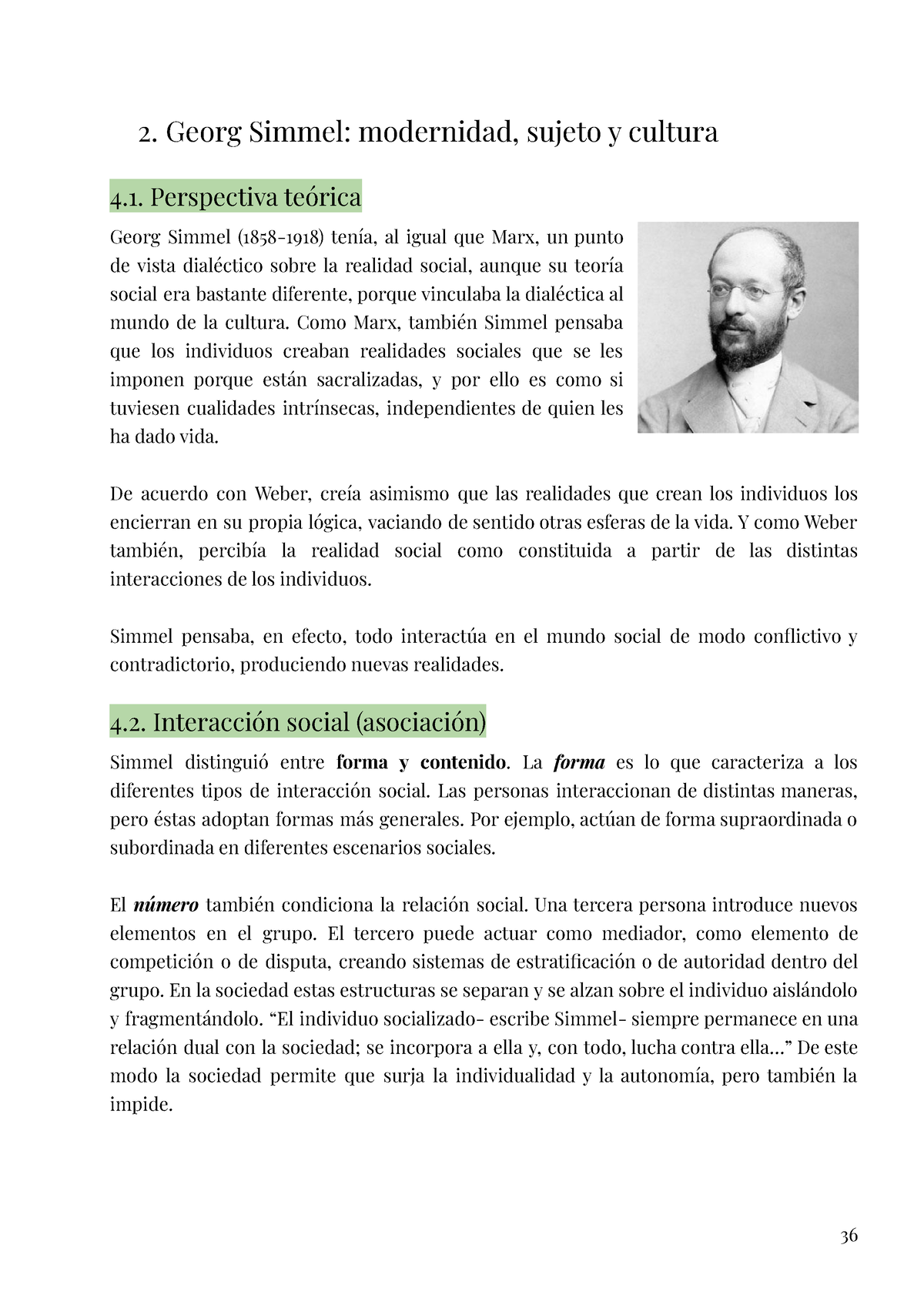 Introducción á Socioloxía Tema 2 Georg Simmel 2 Georg Simmel Modernidad Sujeto Y 3742