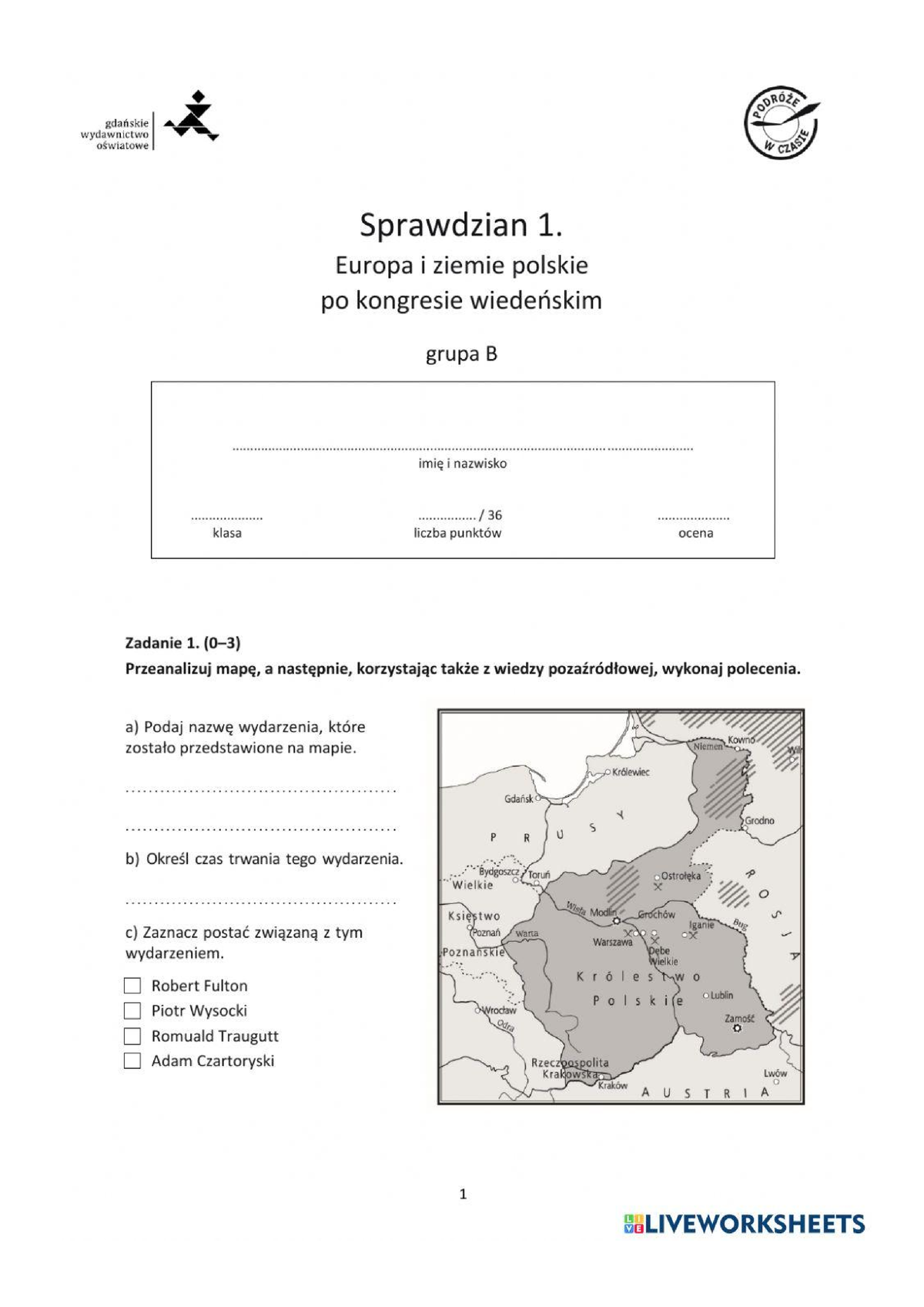 Europa I Ziemie Polskie Po Kongresie Wiedeńskim - Historia I ...