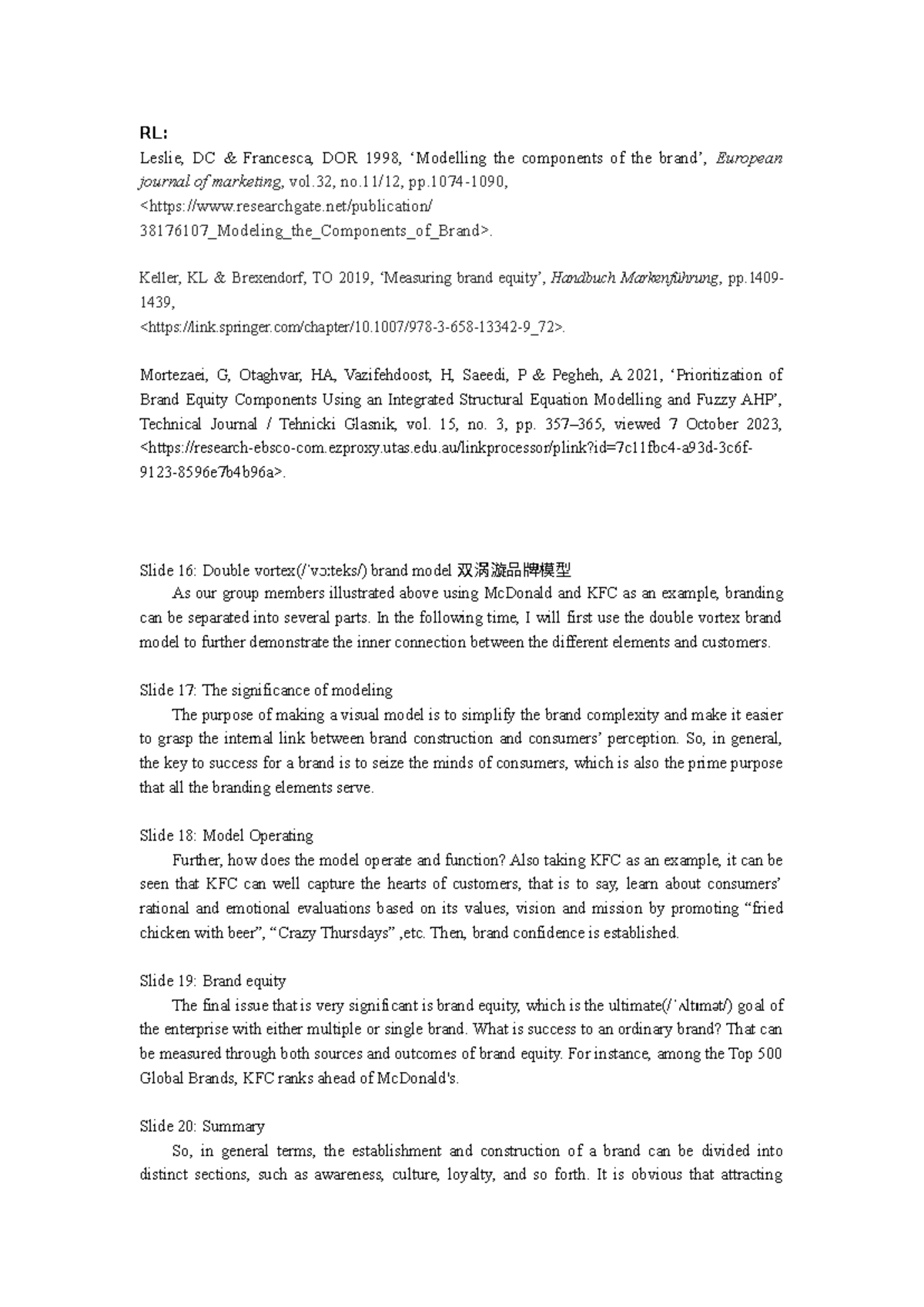 Pecha Kucha script 2023 - RL: Leslie, DC & Francesca, DOR 1998 ...