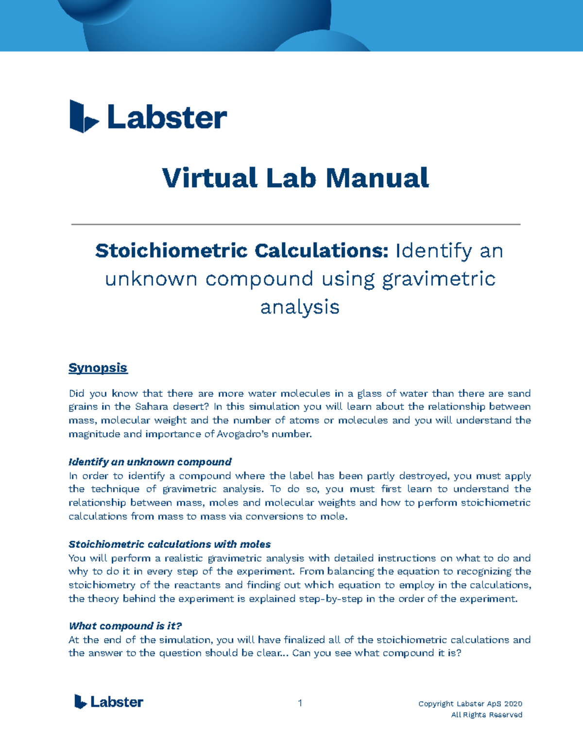 lab-manual-stoichiometric-calculations-identify-a-compound-using