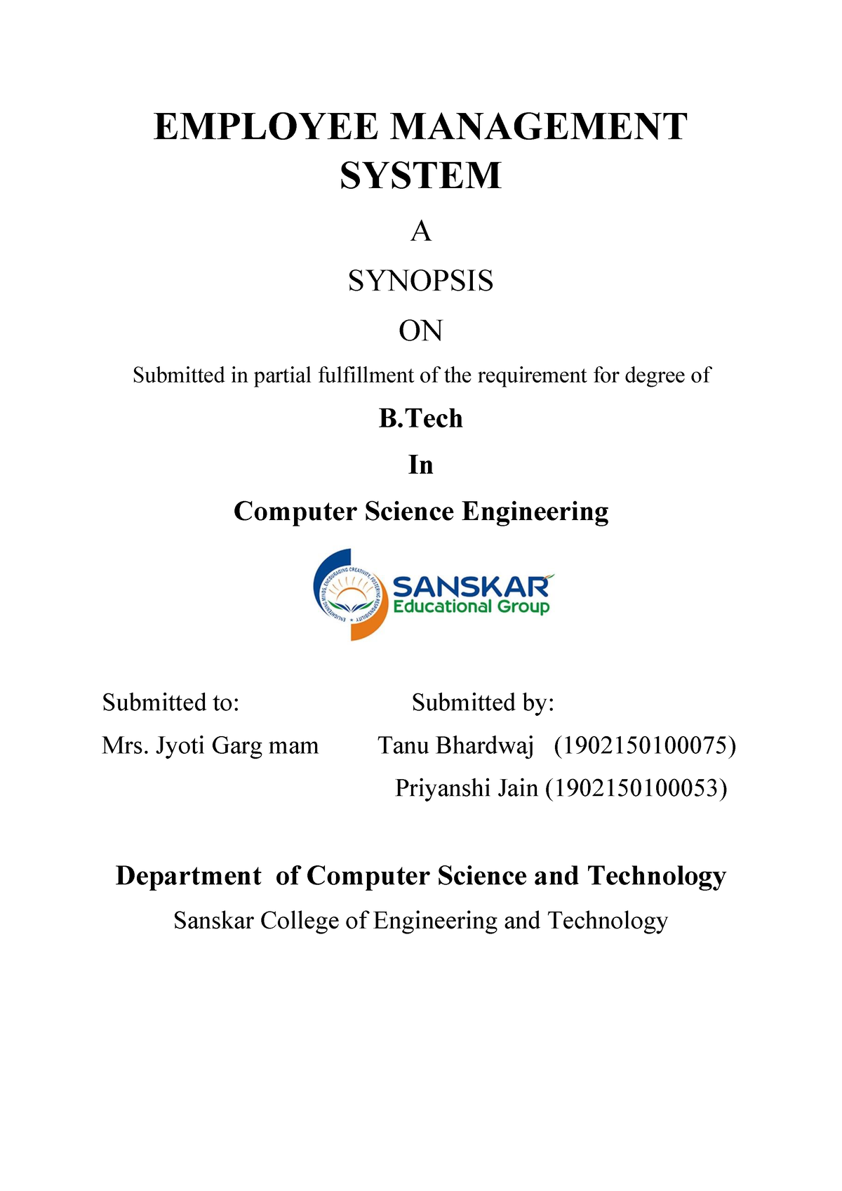 employee management system thesis