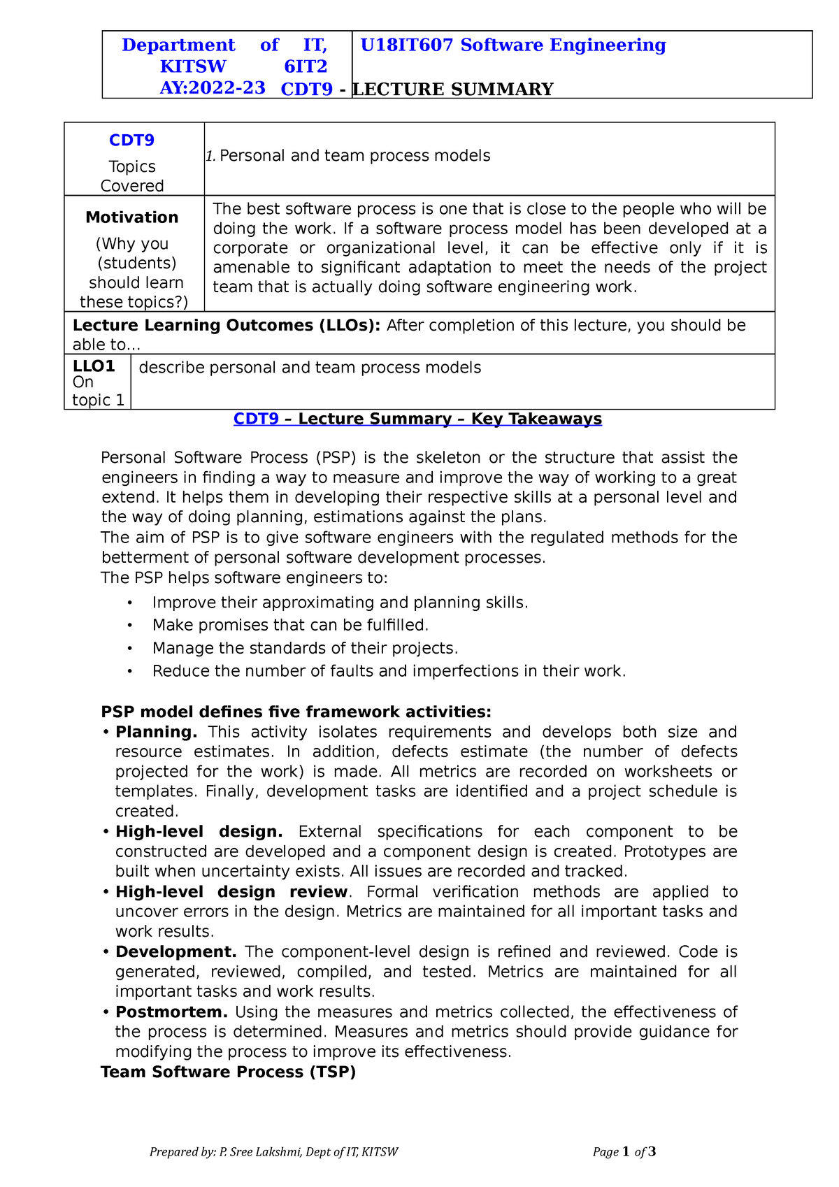 personal-and-team-process-models-cdt9-lecture-summary-cdt-topics