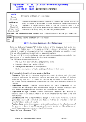 Design within the context of software engineering - CDT Topics Covered ...
