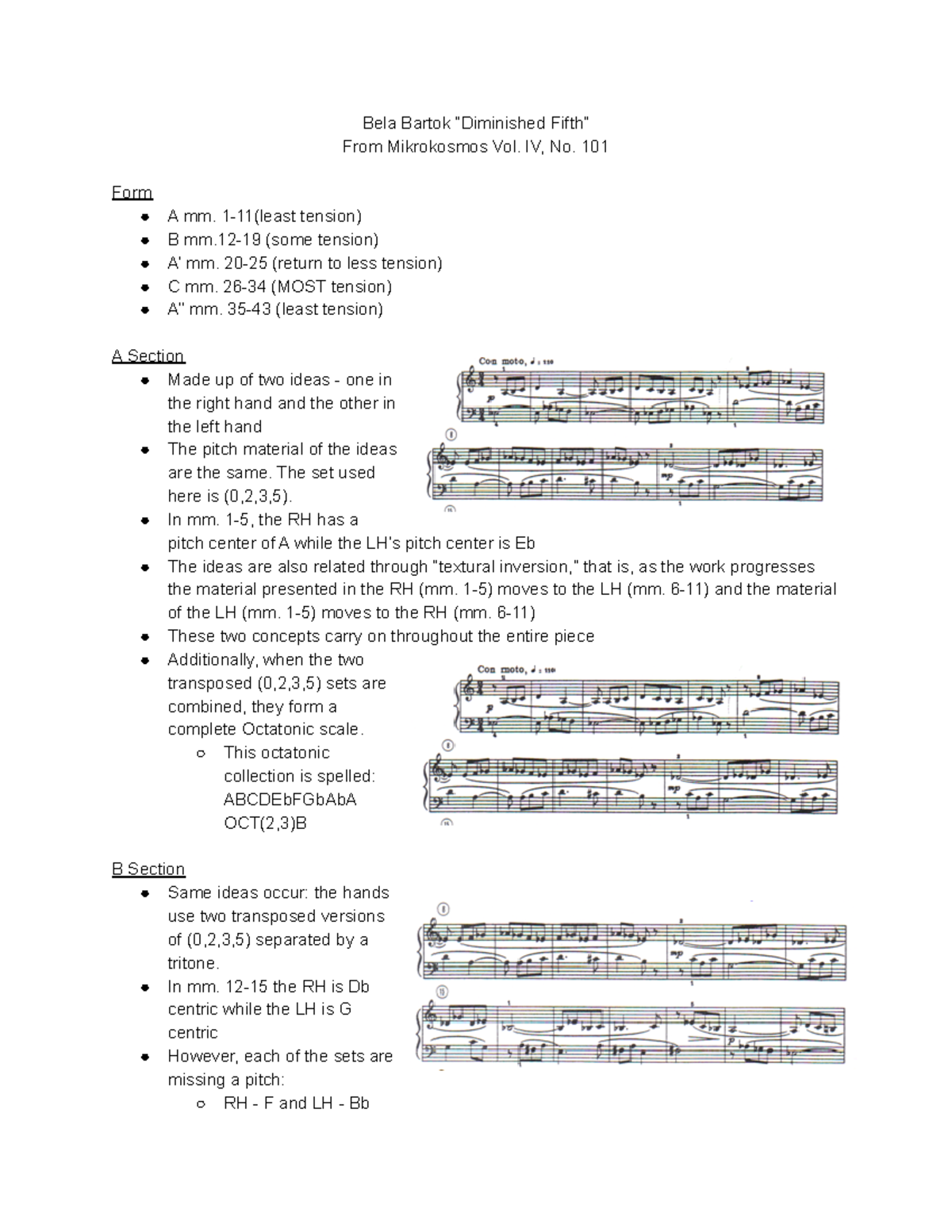 Diminished Fifth (Bartok) - Bela Bartok “Diminished Fifth” From ...
