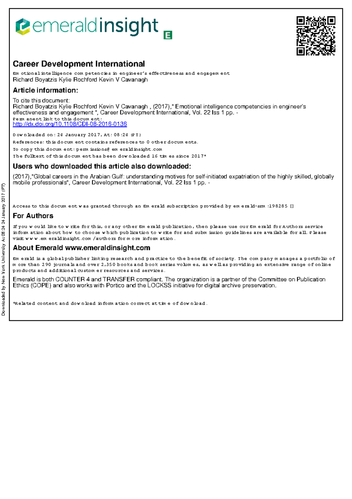 REF 3 Emotional intelligence competencies in engineer’s effectiveness ...