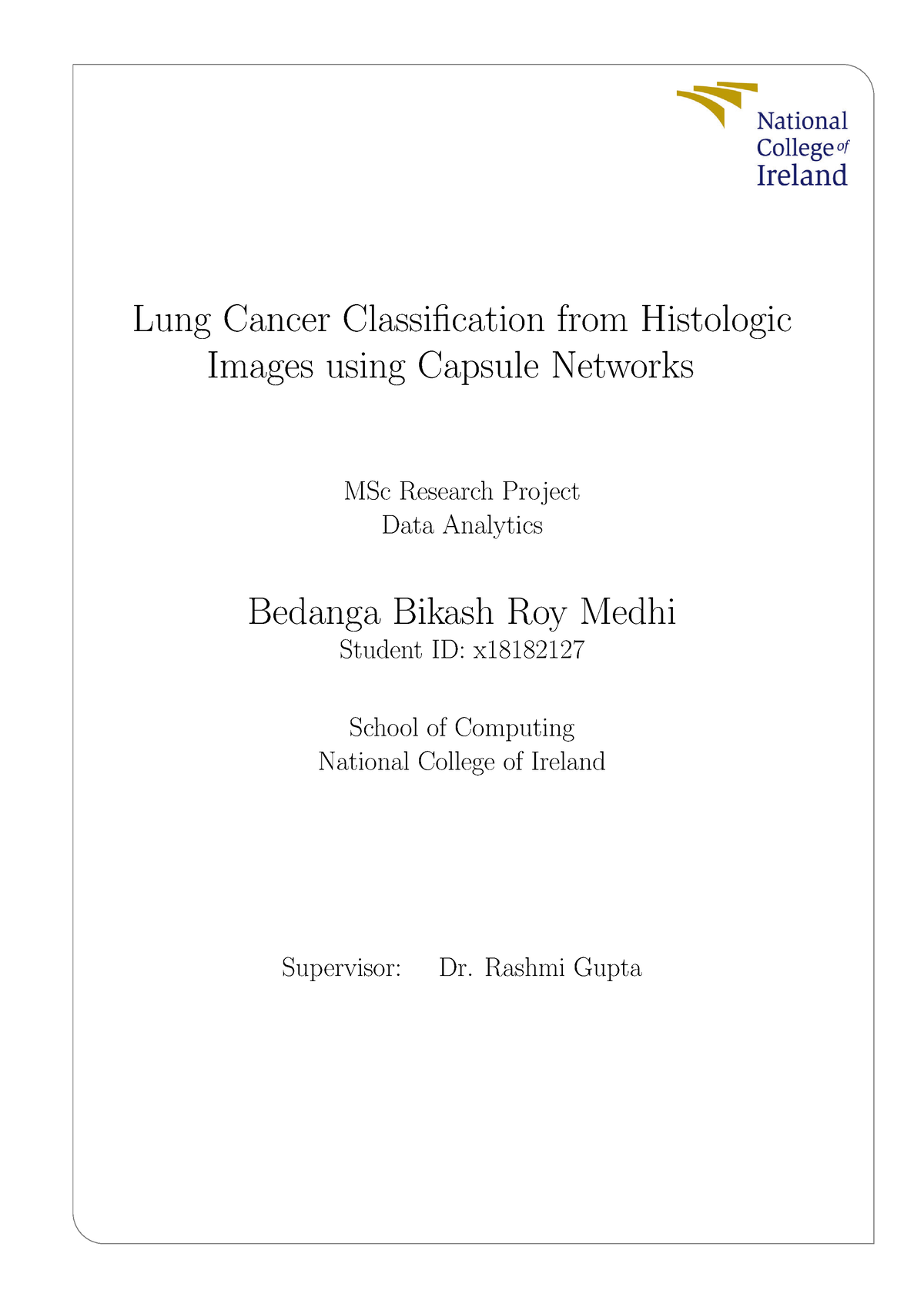 phd thesis in lung cancer