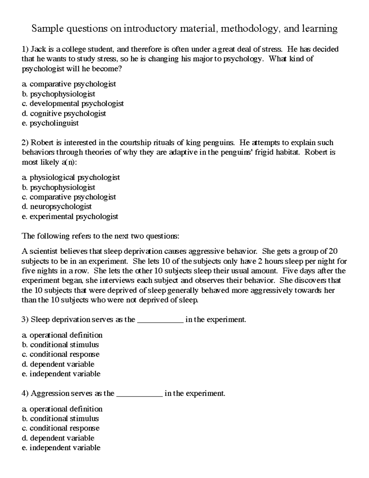 test-1-sample-questions-sample-questions-on-introductory-material