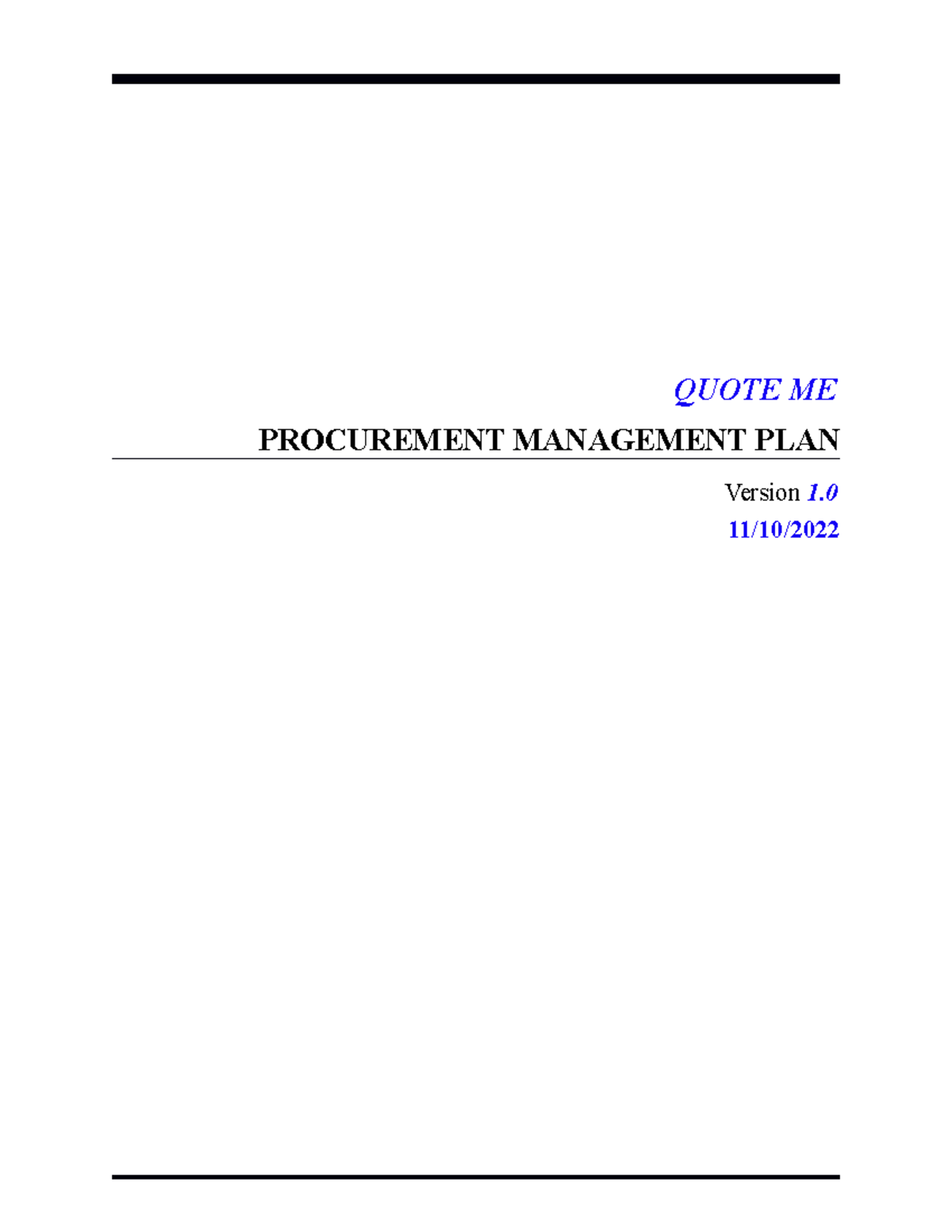 procurement-plan-assignment-2-quote-me-procurement-management-plan