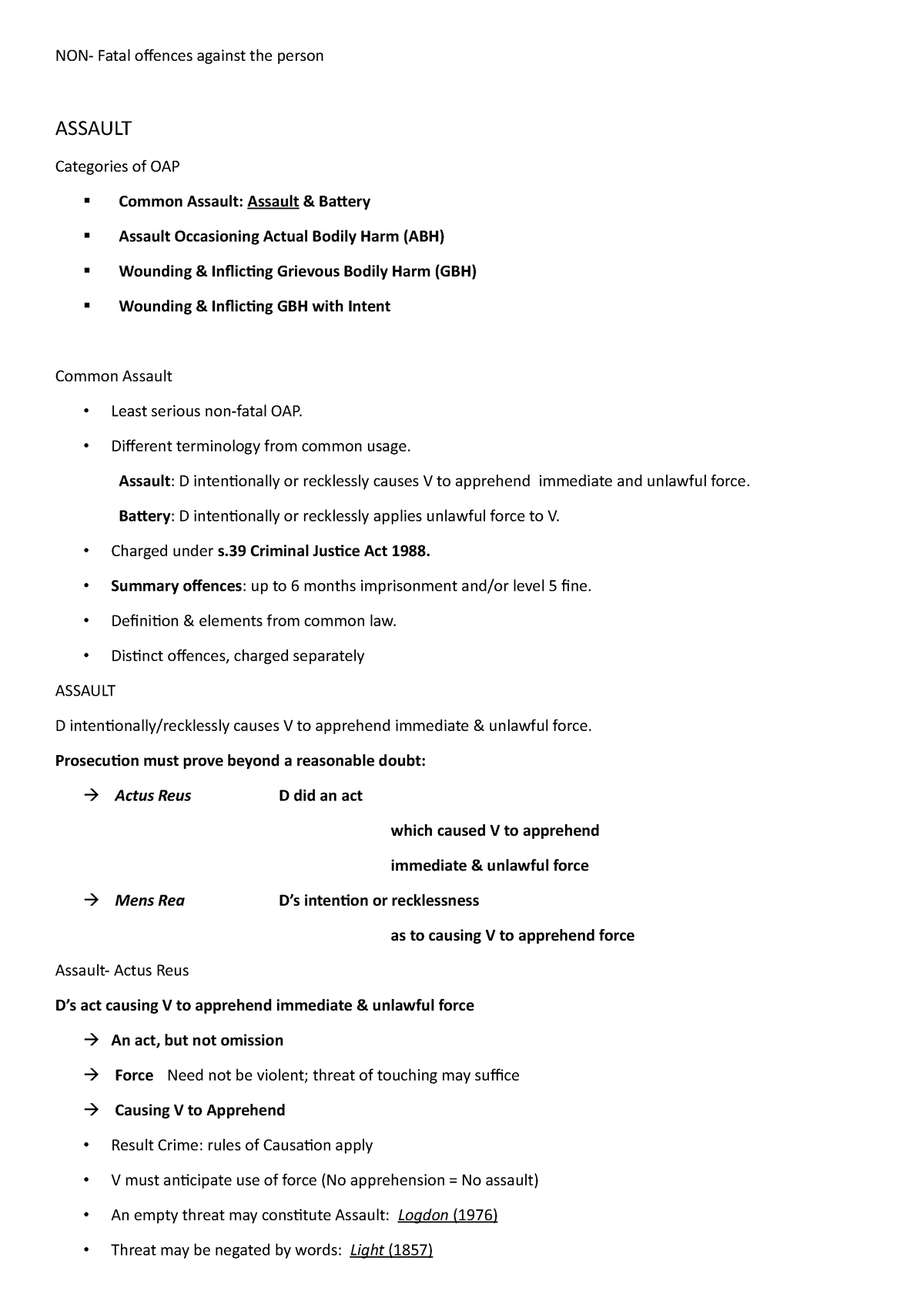 non-fatal-offences-week-11-non-fatal-offences-against-the-person