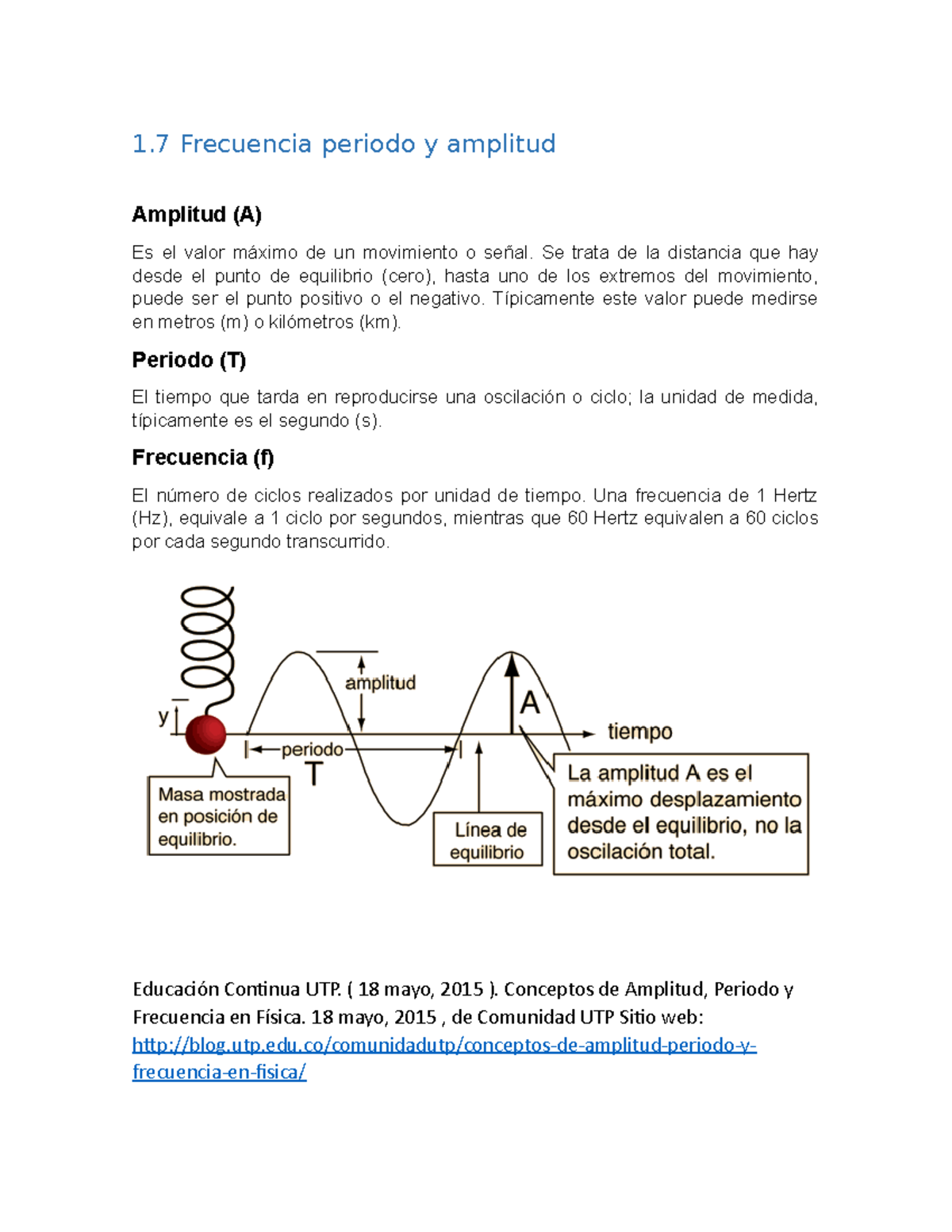 Mediciones Electicas - Apuntes 1,2 - 1 Frecuencia Periodo Y Amplitud ...