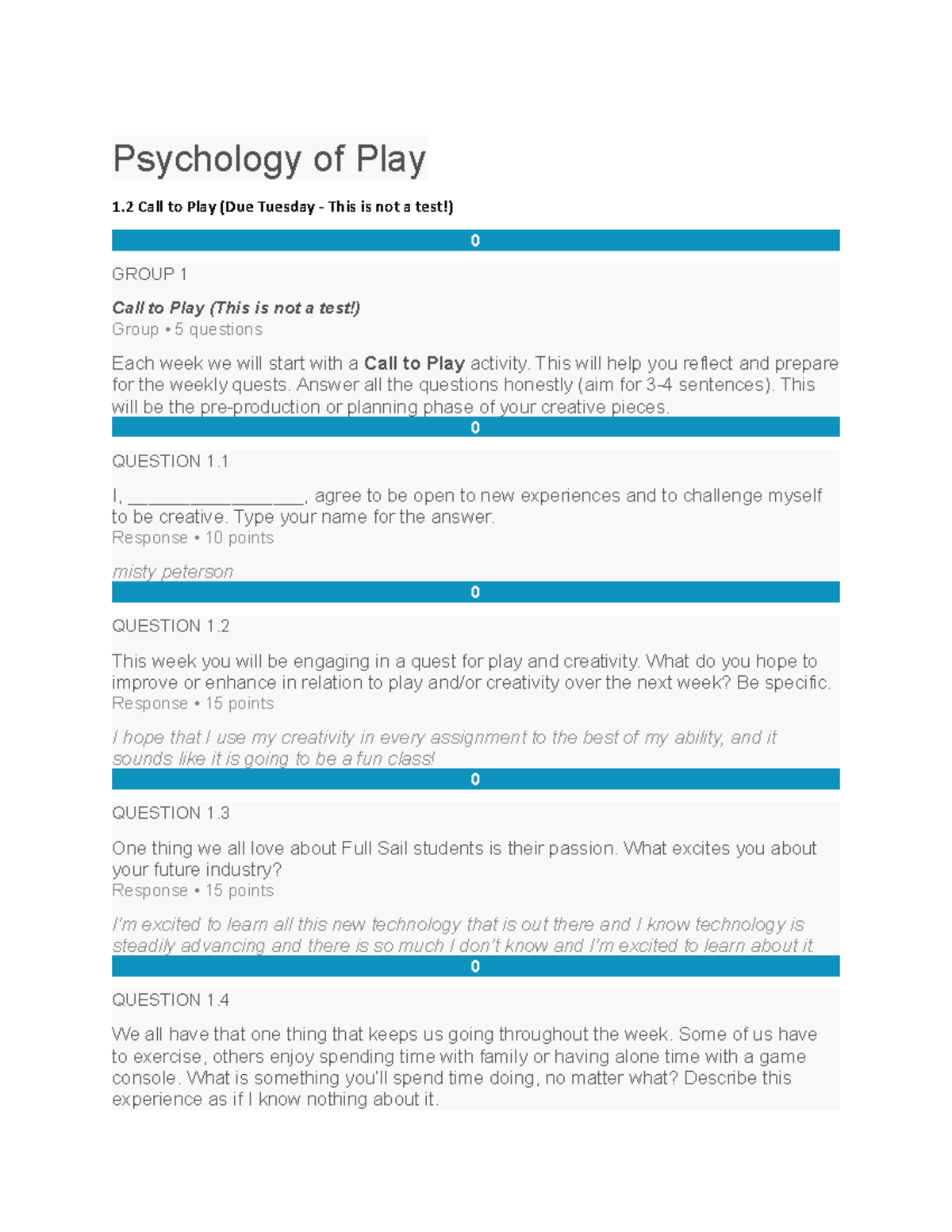 1.2 call to play assignment - DEP1013 - Studocu