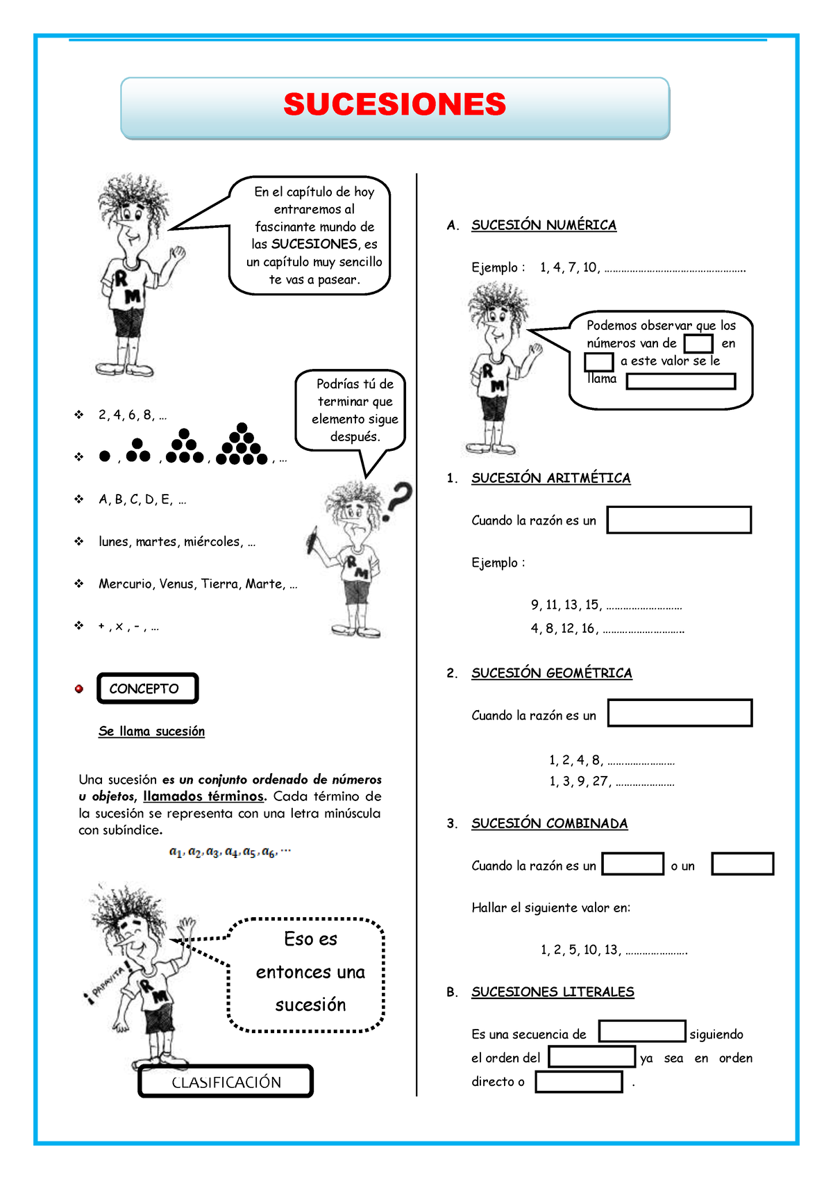 Problema-de-Sucesiones-para-Segundo-de-Secundaria - SUCESIONES 2, 4, 6 ...