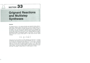 Lab7. Nucleophilic Addition to Carbonyl Grignard Reaction with a Ketone