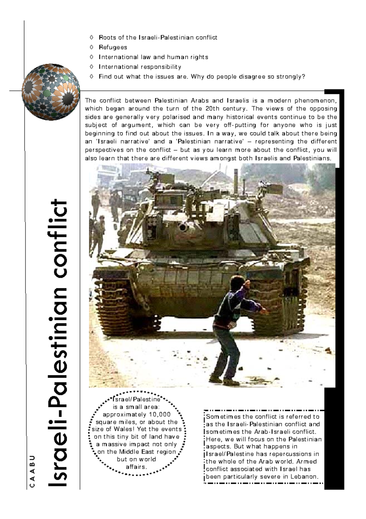 History of Israel Palestine - The conflict between Palestinian Arabs ...