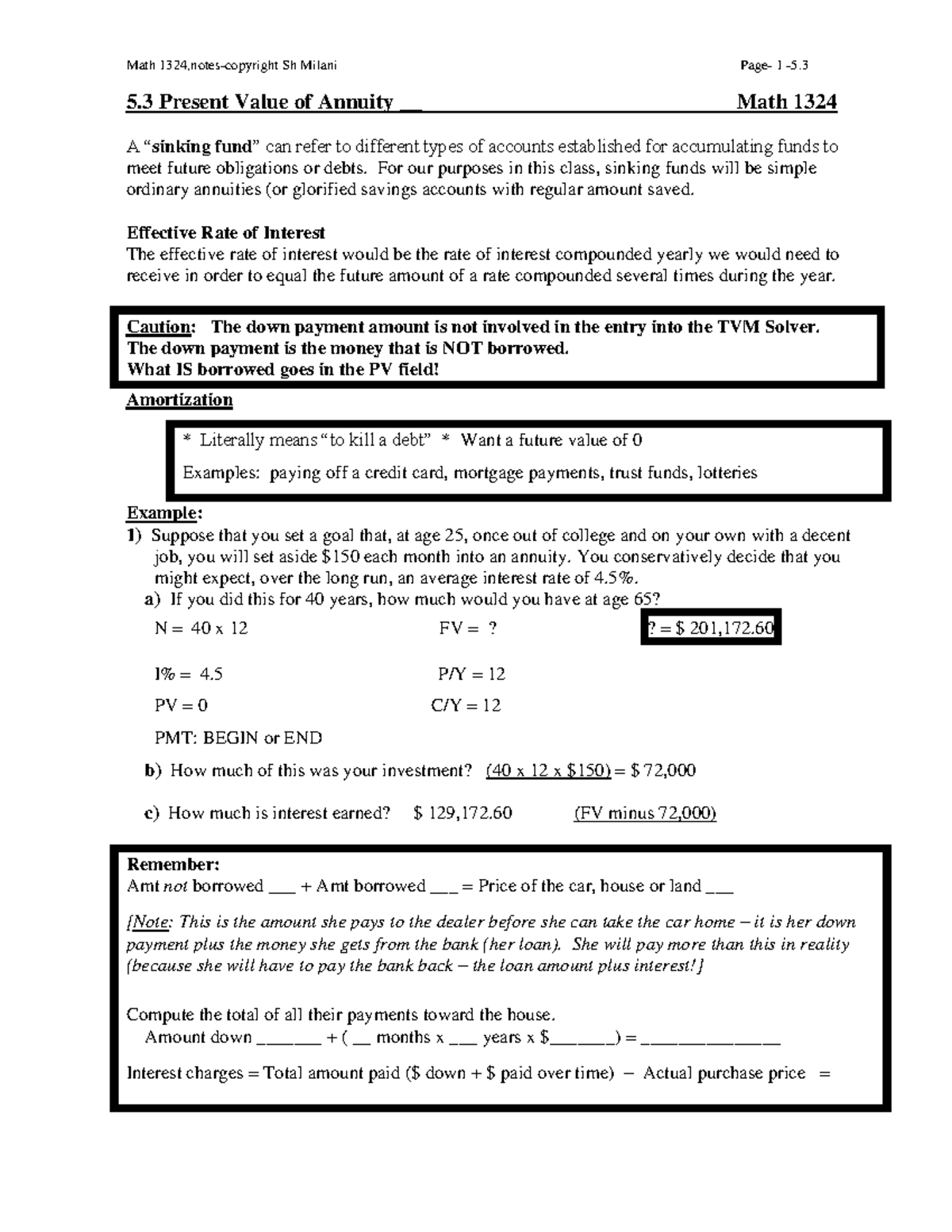 1324- Section 5 - Professor Milani Lecture Notes Math 1324-P35 - 5 ...