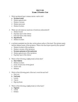 Anatomy and Physiology 101 Chapter 11 Extra Review Questions - Chapter ...
