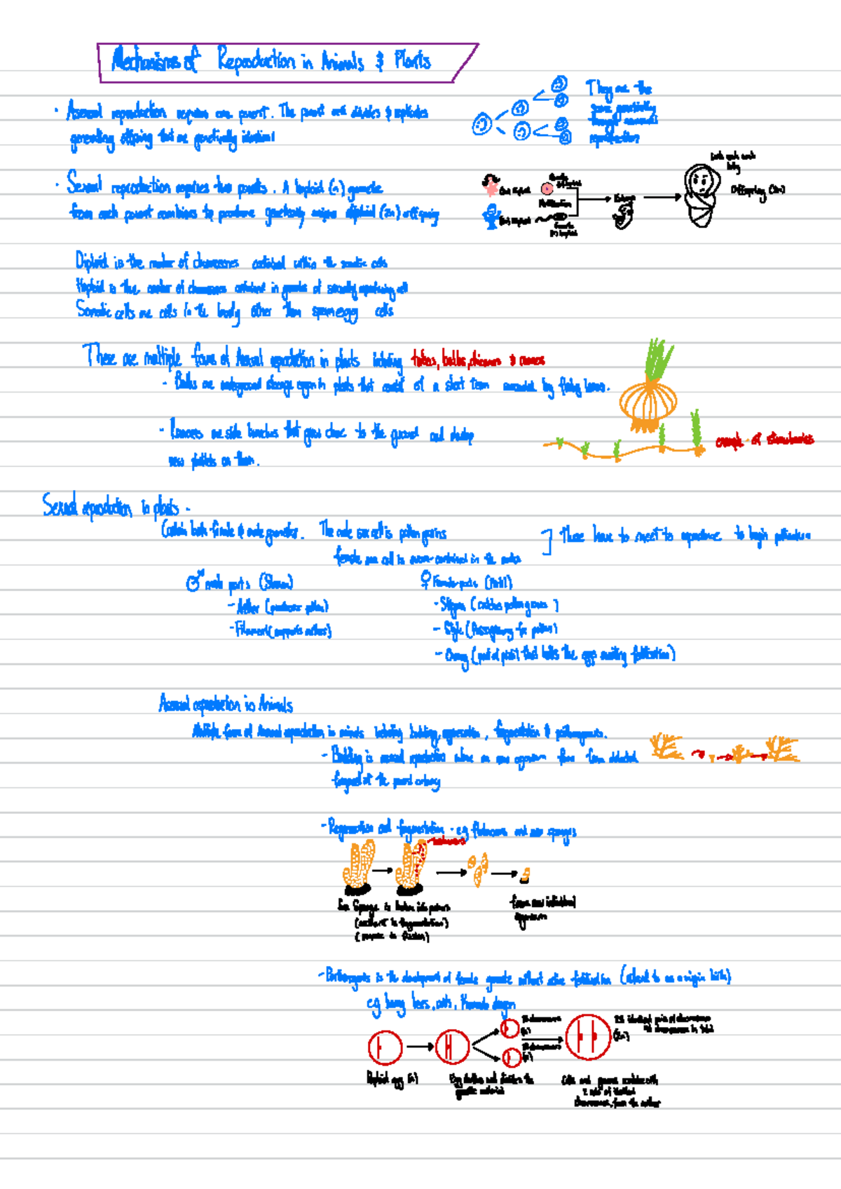 Edrolo - 12 OCT 2024 - Short notes on reproduction - Mechanisms of ...