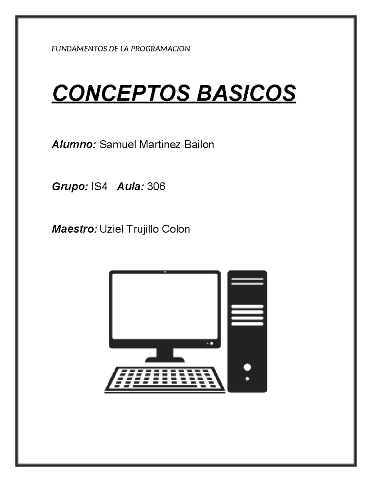 Fundamentos de Programacion - FUNDAMENTOS DE LA PROGRAMACION CONCEPTOS ...