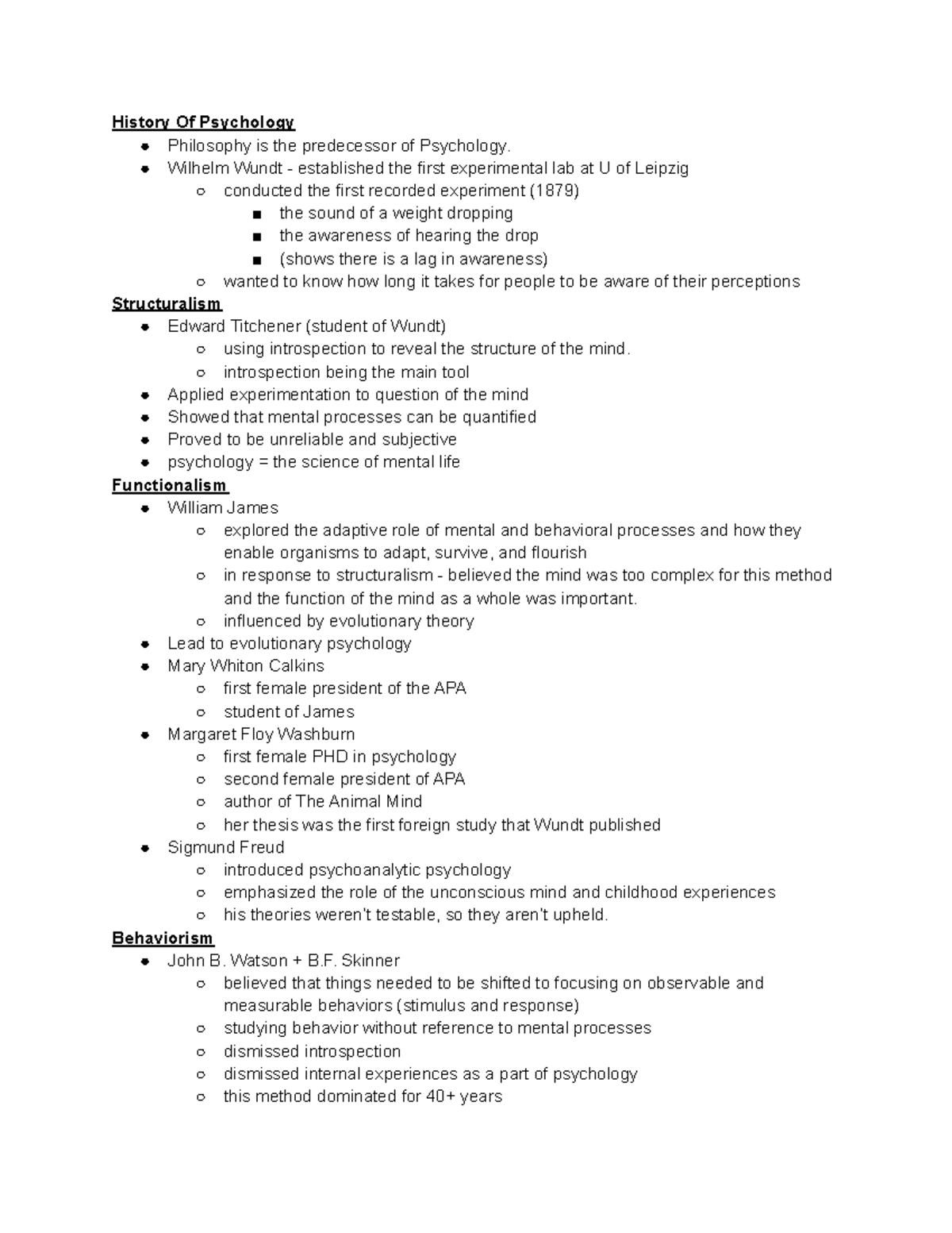 Psych 100B - JUN 13TH - History Of Psychology Philosophy Is The ...