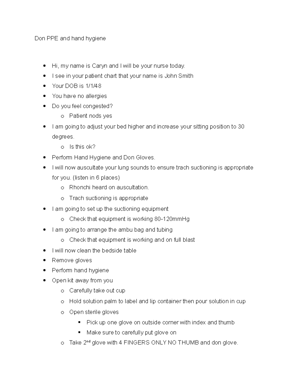 Suctioning Secrets: A Nurse'S Protocol Checklist - jr97x9l