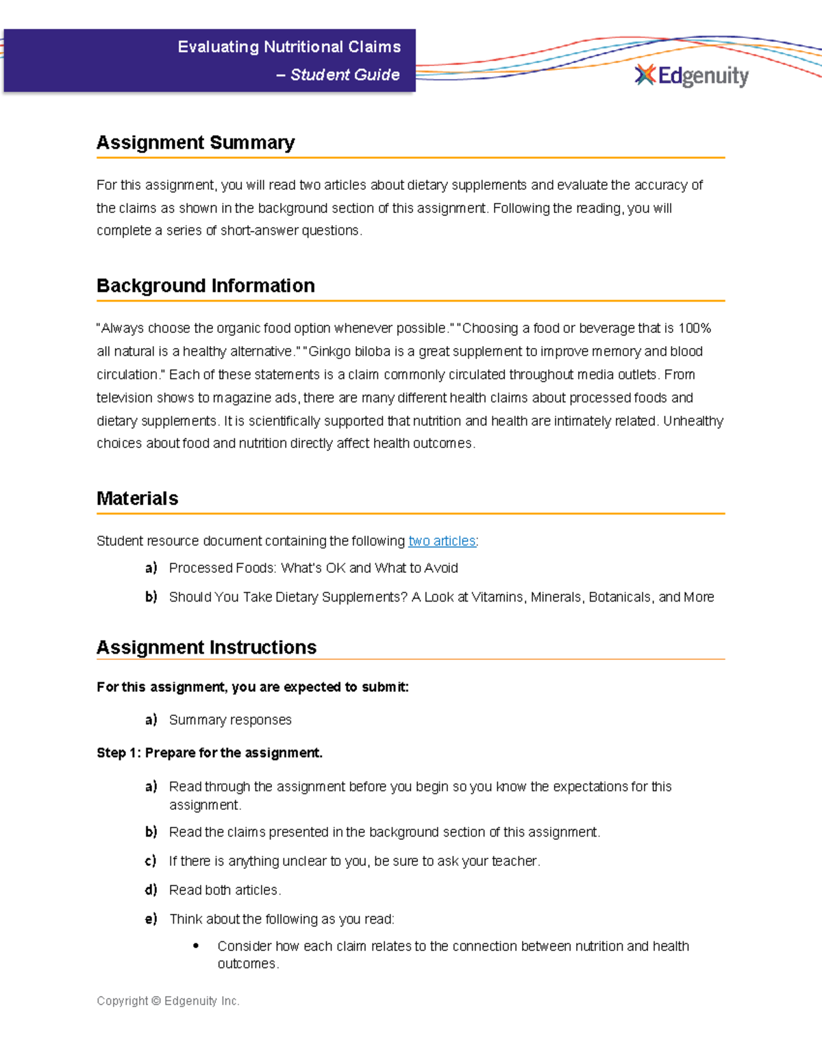 Finished - noo - Evaluating Nutritional Claims – Student Guide ...