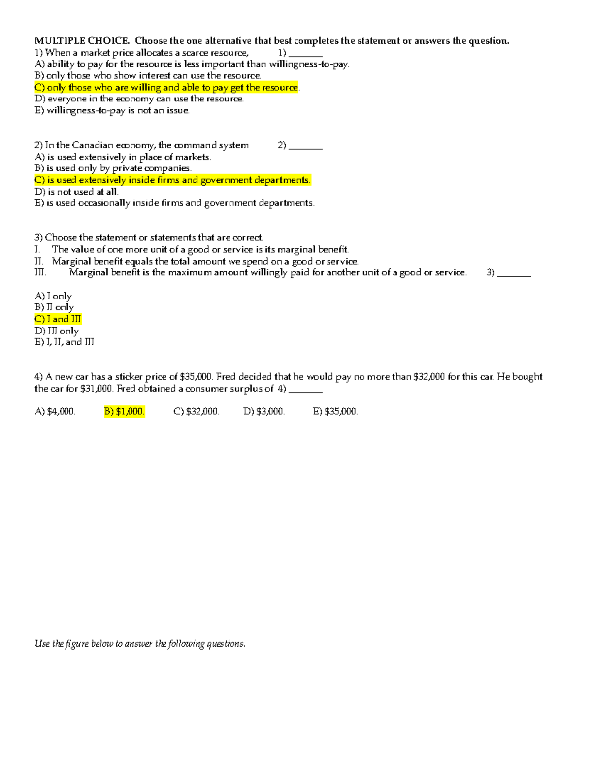 Chapter 5 - Lecture notes 5 - MULTIPLE CHOICE. Choose the one ...