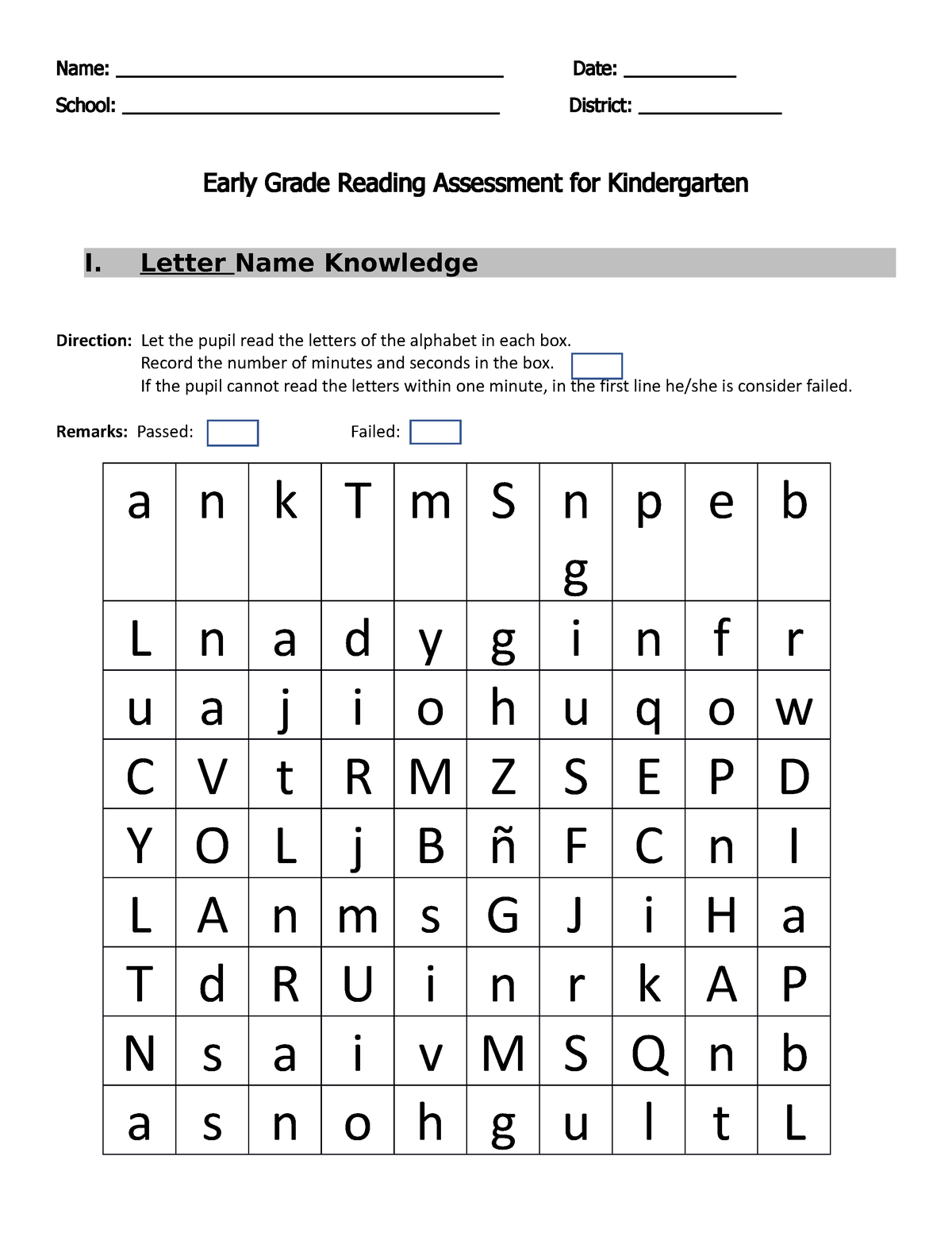 early-grade-reading-assessment-for-kindergarten-final-nursing-studocu