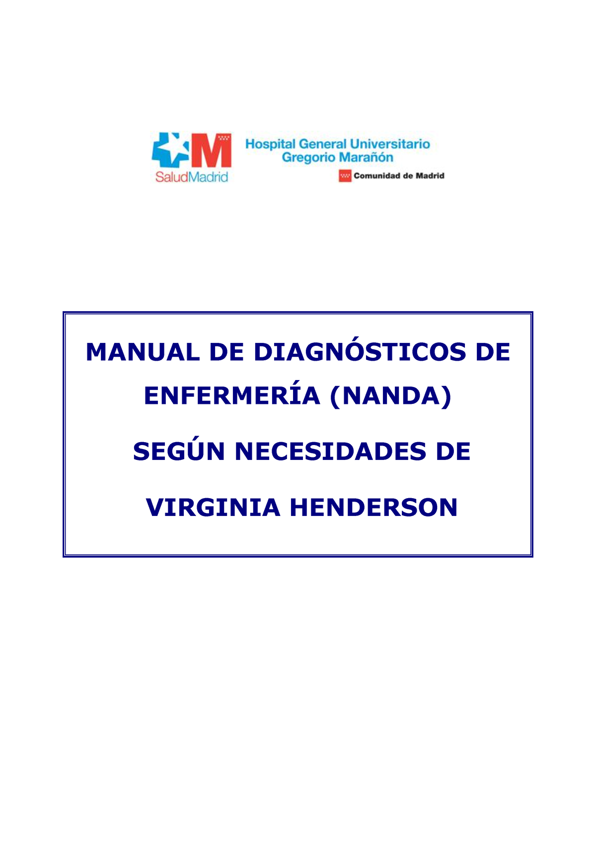 Manual Nanda Actualizado 2013 - MANUAL DE DIAGN”STICOS DE ENFERMERÕA ...