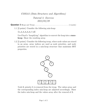 W11 Problem 2 - asdasd - Algorithms and Data Structures - Problem 2: Friday  2 Friday, 12 May 2023 - Studocu