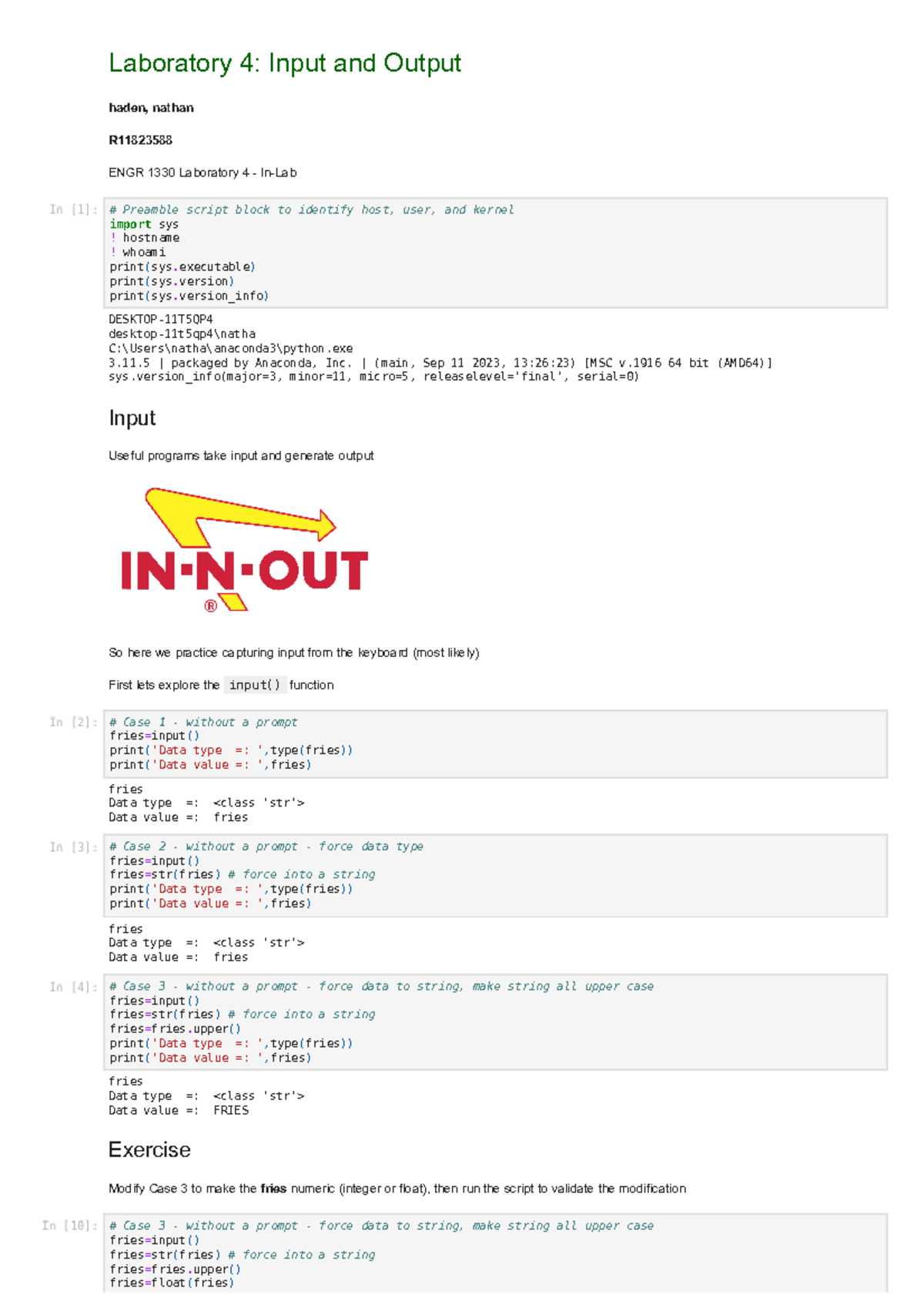 Lab04 - Lab 04 Is A Little Longer - Laboratory 4: Input And Output ...