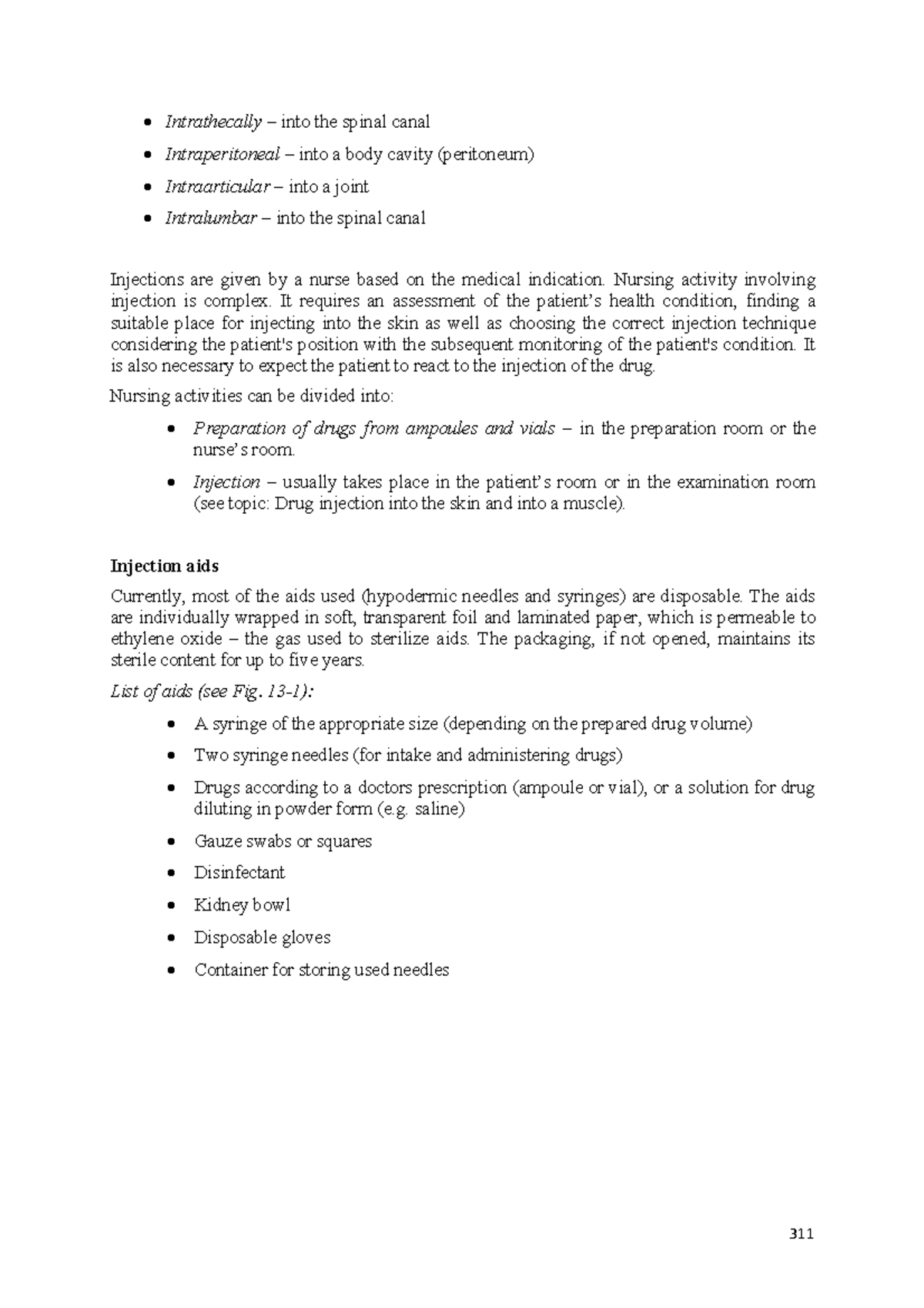 Nursing Procedures and Interventions-32 - Intrathecally – into the ...